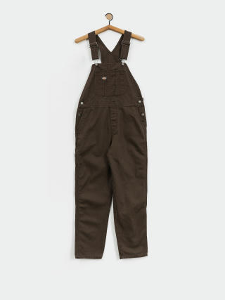 Pantaloni Dickies Duck Canvas Classic Bib Wmn (dark brown)