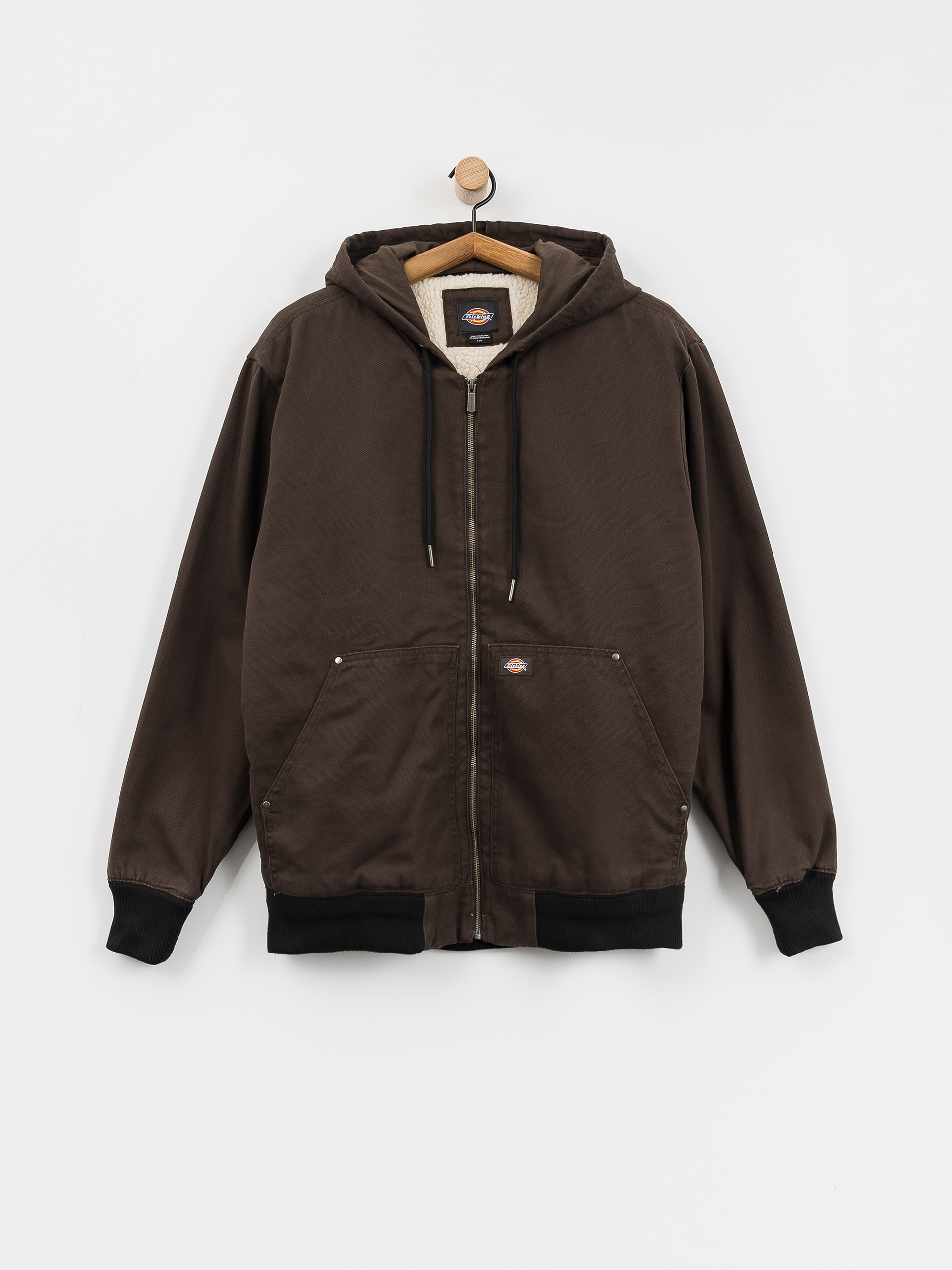 Geacă Dickies Hooded Duck Canvas (dark brown)