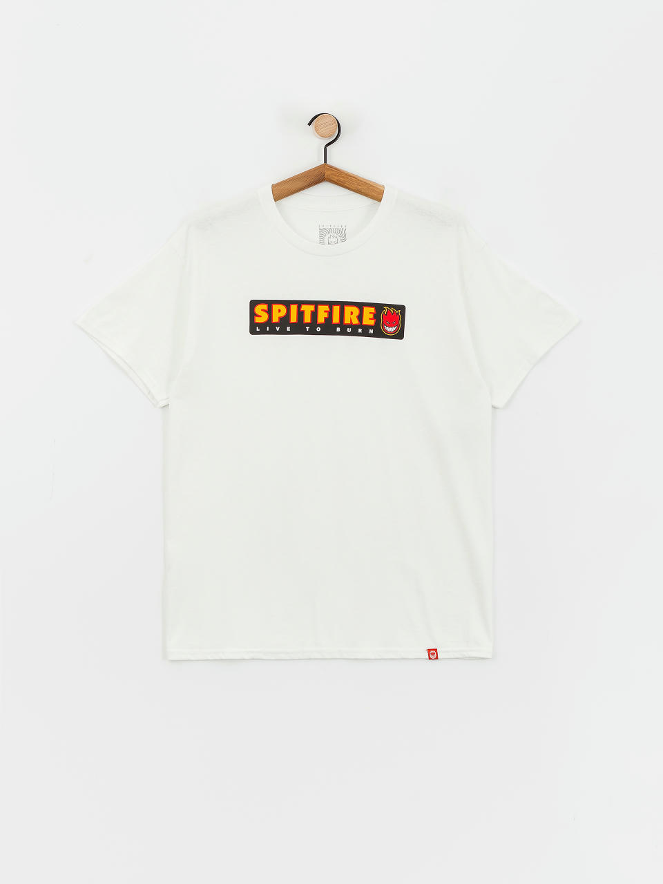 Tricou Spitfire Live To Burn (white/multi)