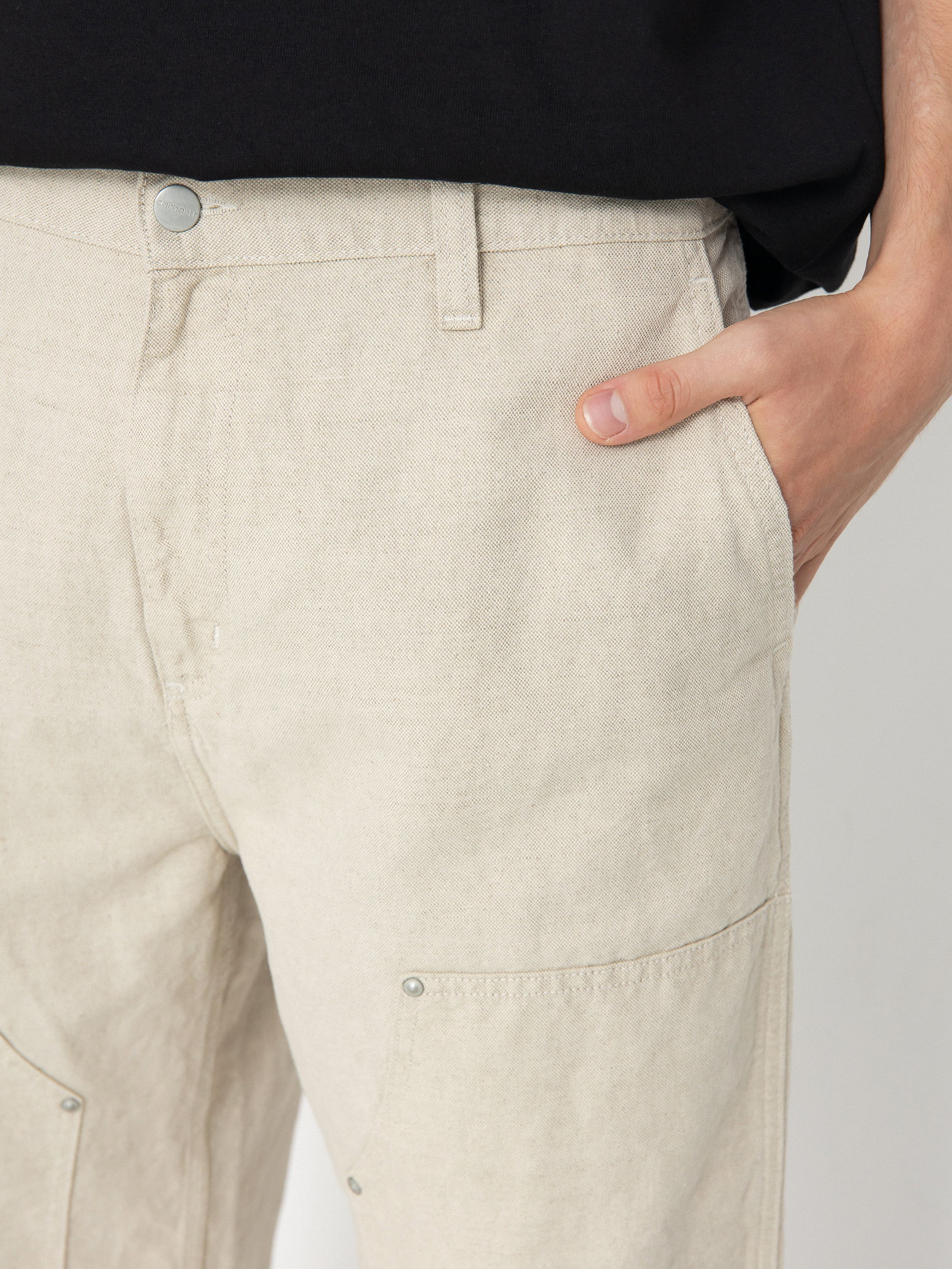 Pantaloni Carhartt WIP Walter Double Knee (natural)