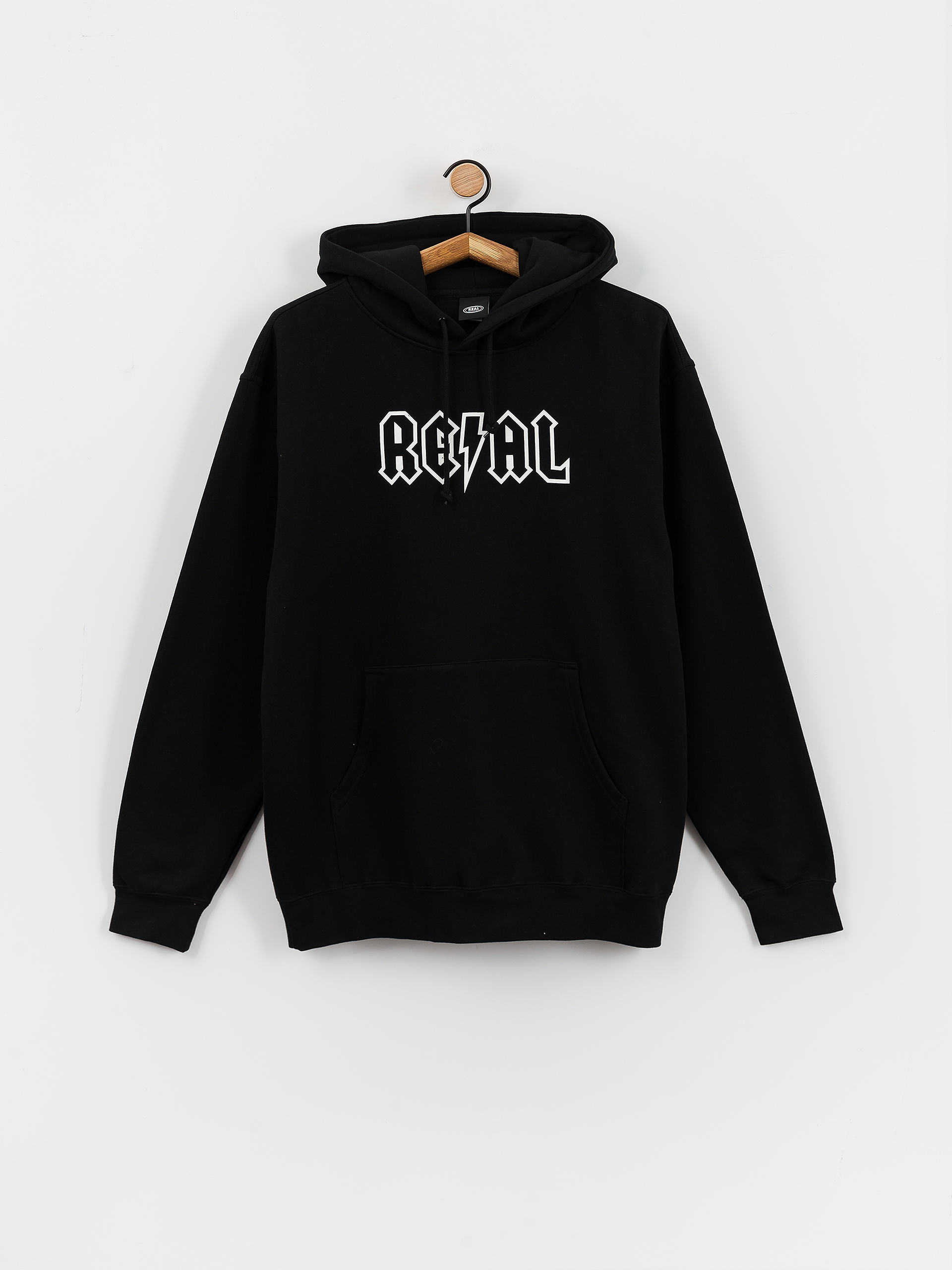 Hanorac cu glugă Real Deeds HD (black/white)