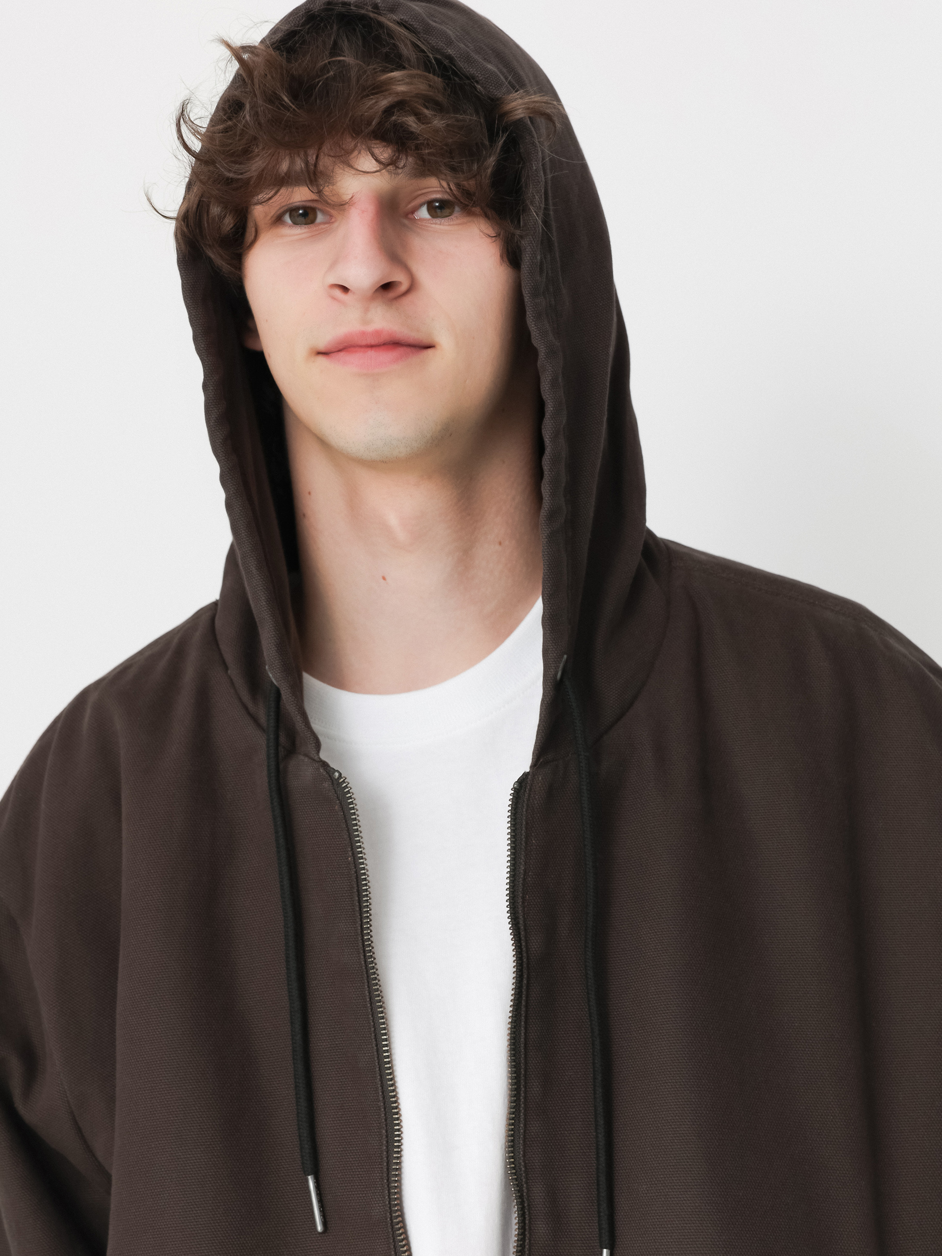 Geacă Dickies Hooded Duck Canvas (dark brown)