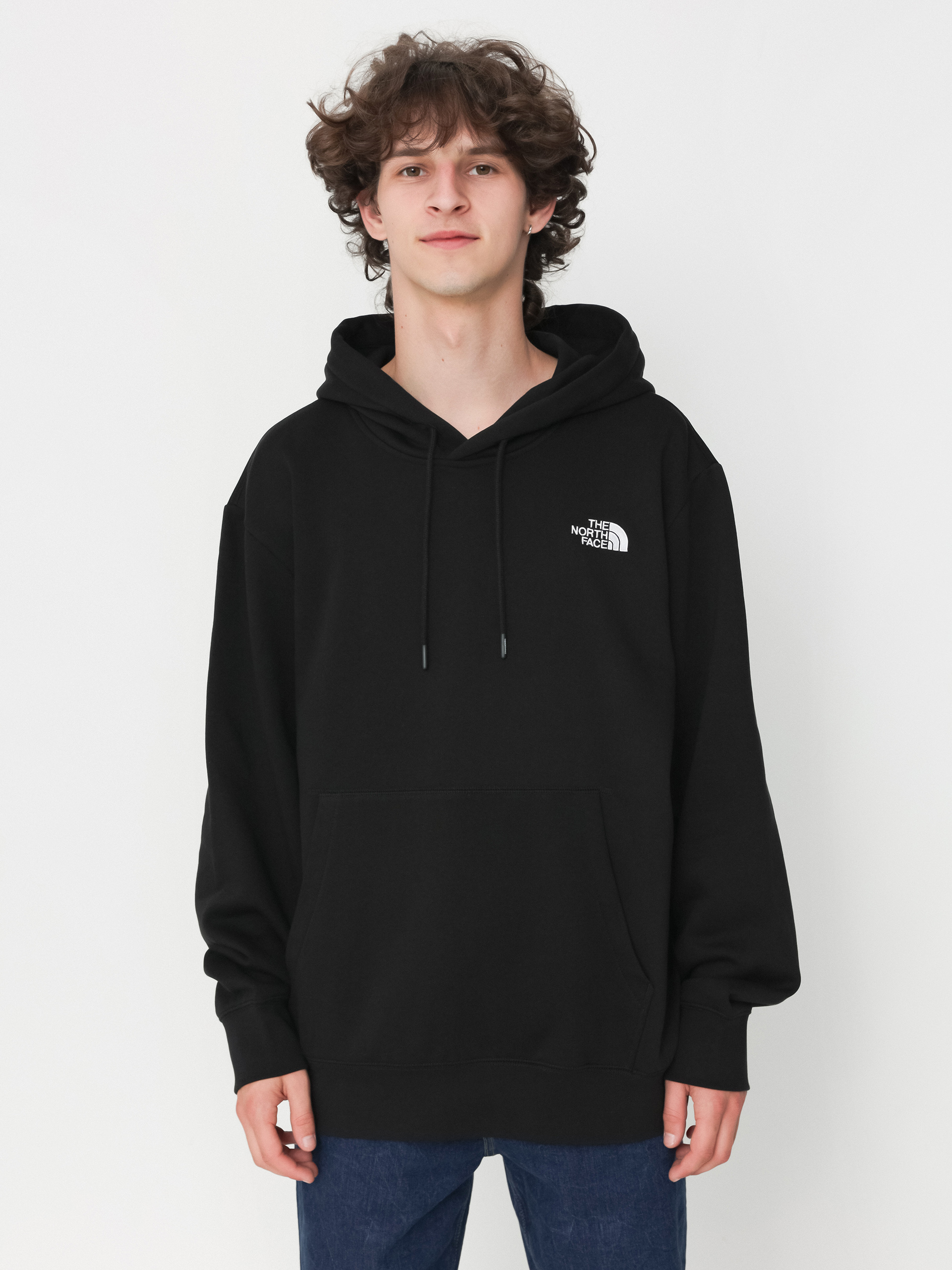 Hanorac cu glugă The North Face Essential Relaxed HD (tnf black)