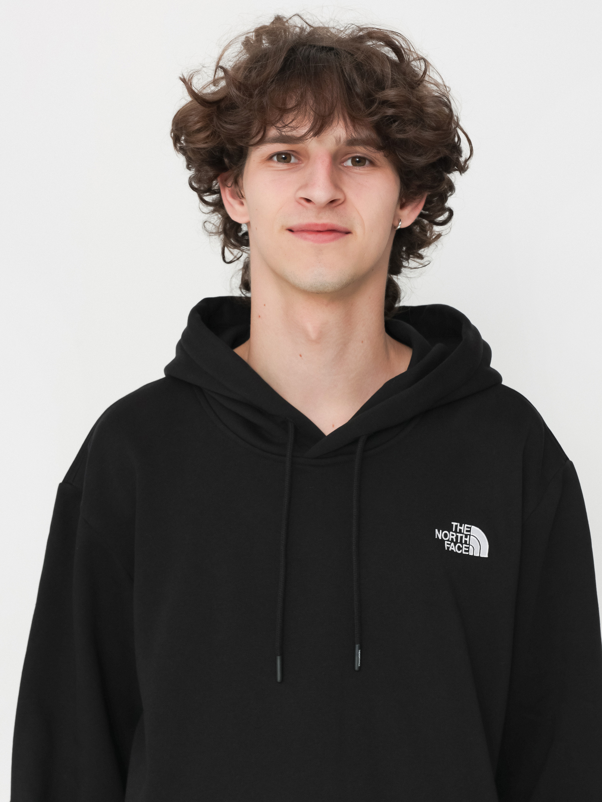 Hanorac cu glugă The North Face Essential Relaxed HD (tnf black)