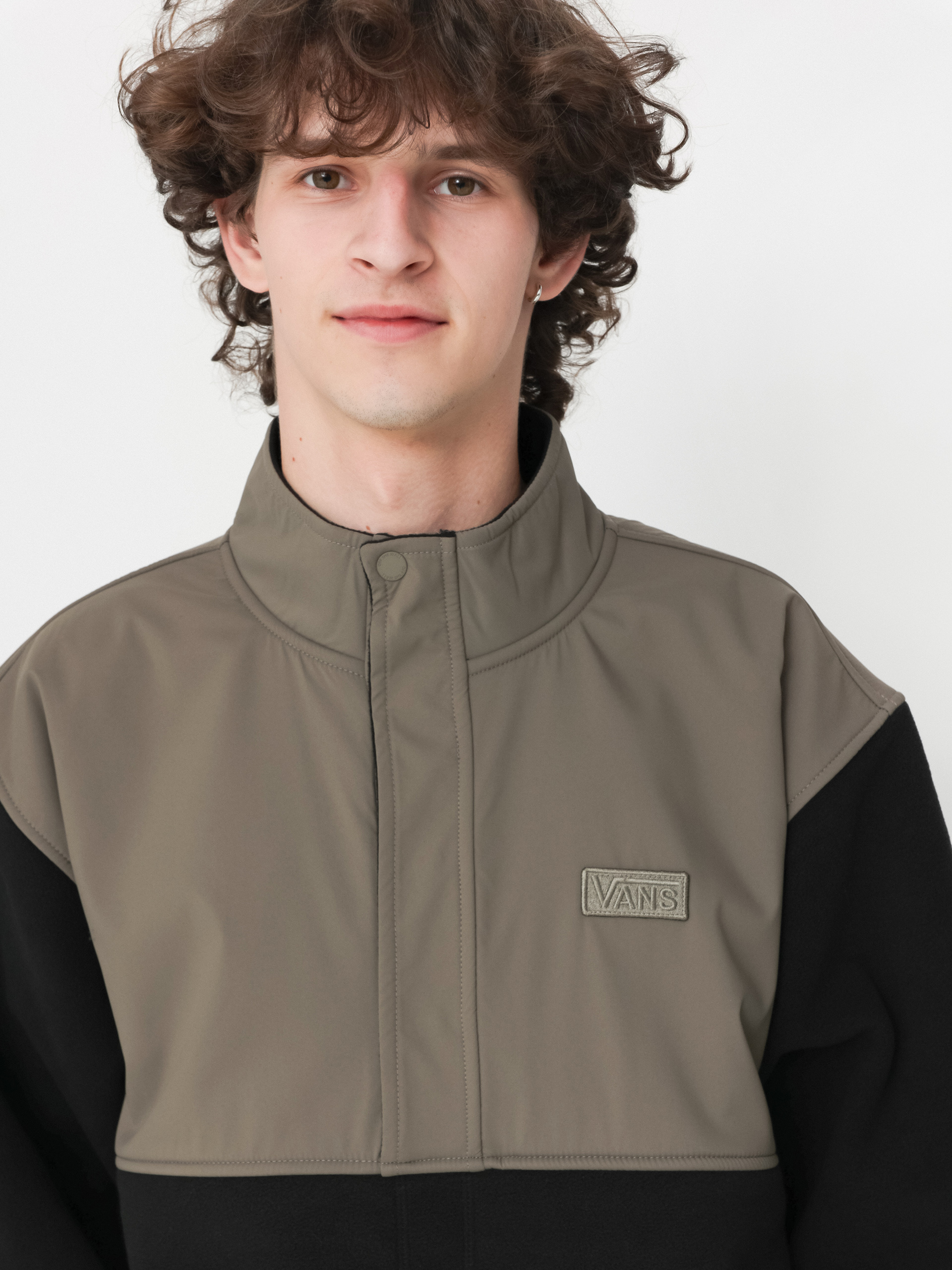 Pentru bărbați Hanorac din fleece Vans Ranford Polar Fleece Loose Hz (black/bungee cord)