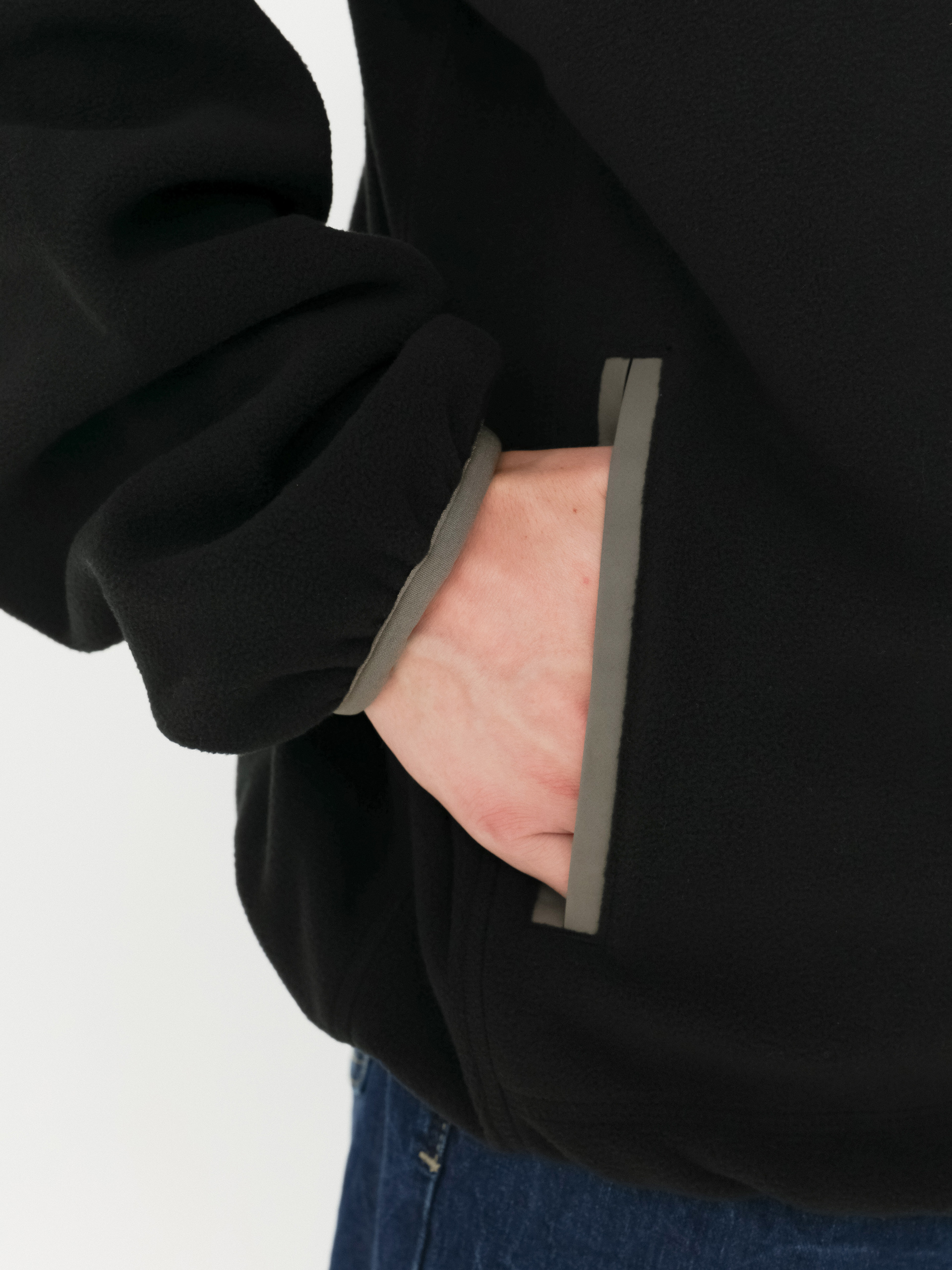 Pentru bărbați Hanorac din fleece Vans Ranford Polar Fleece Loose Hz (black/bungee cord)