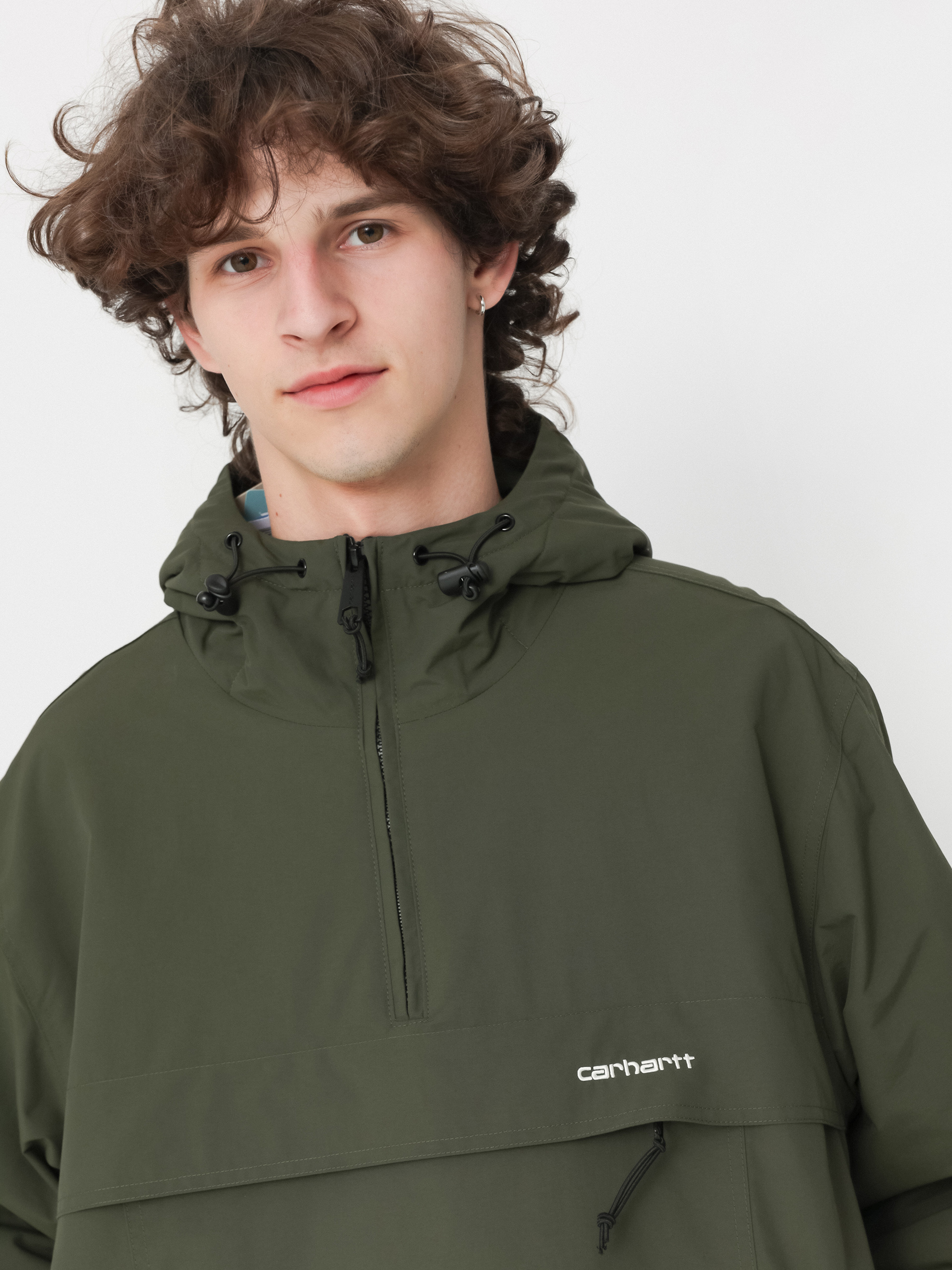 Geacă Carhartt WIP Windbreaker Pullover (office green/white)