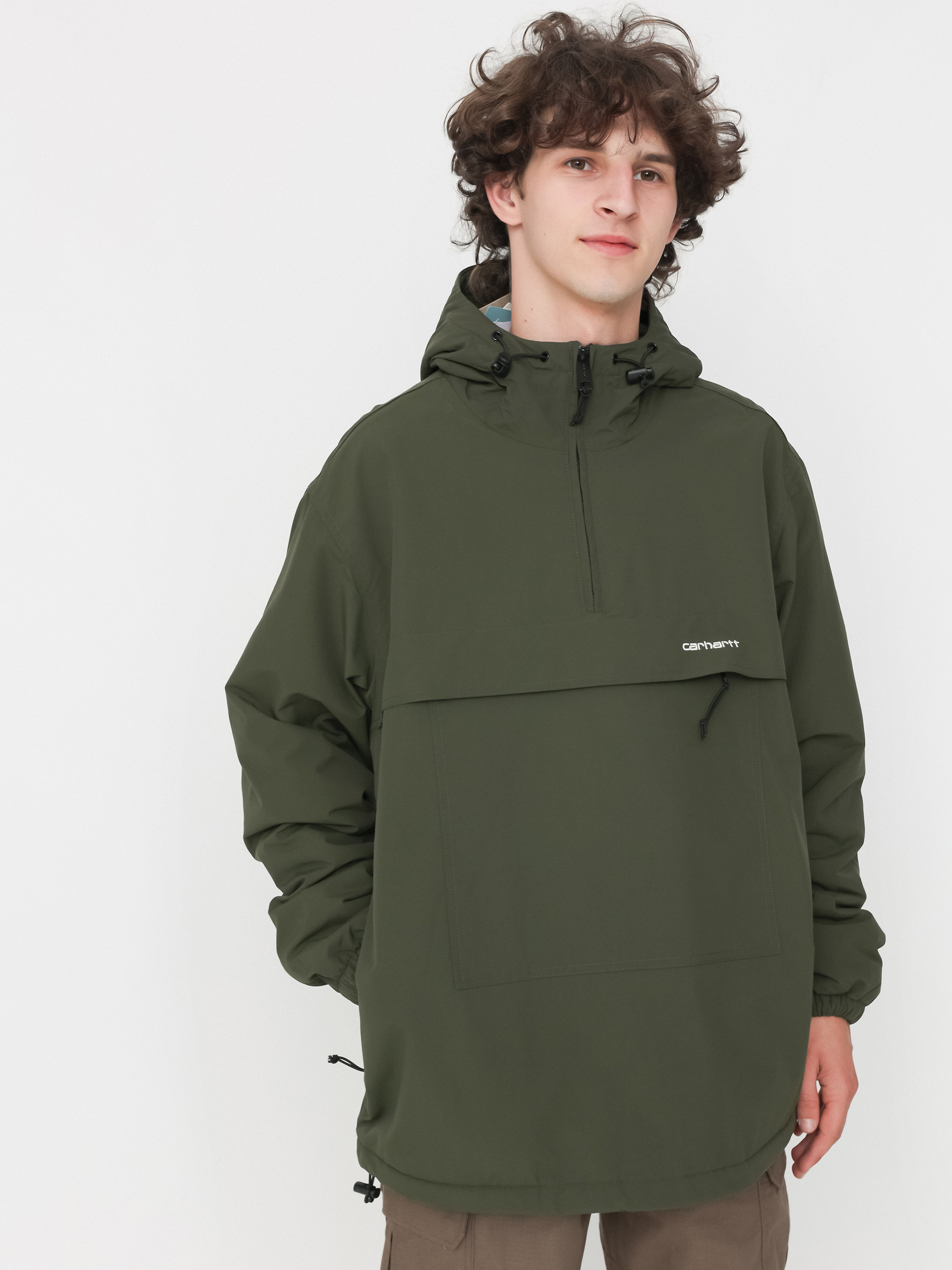 Geacă Carhartt WIP Windbreaker Pullover (office green/white)