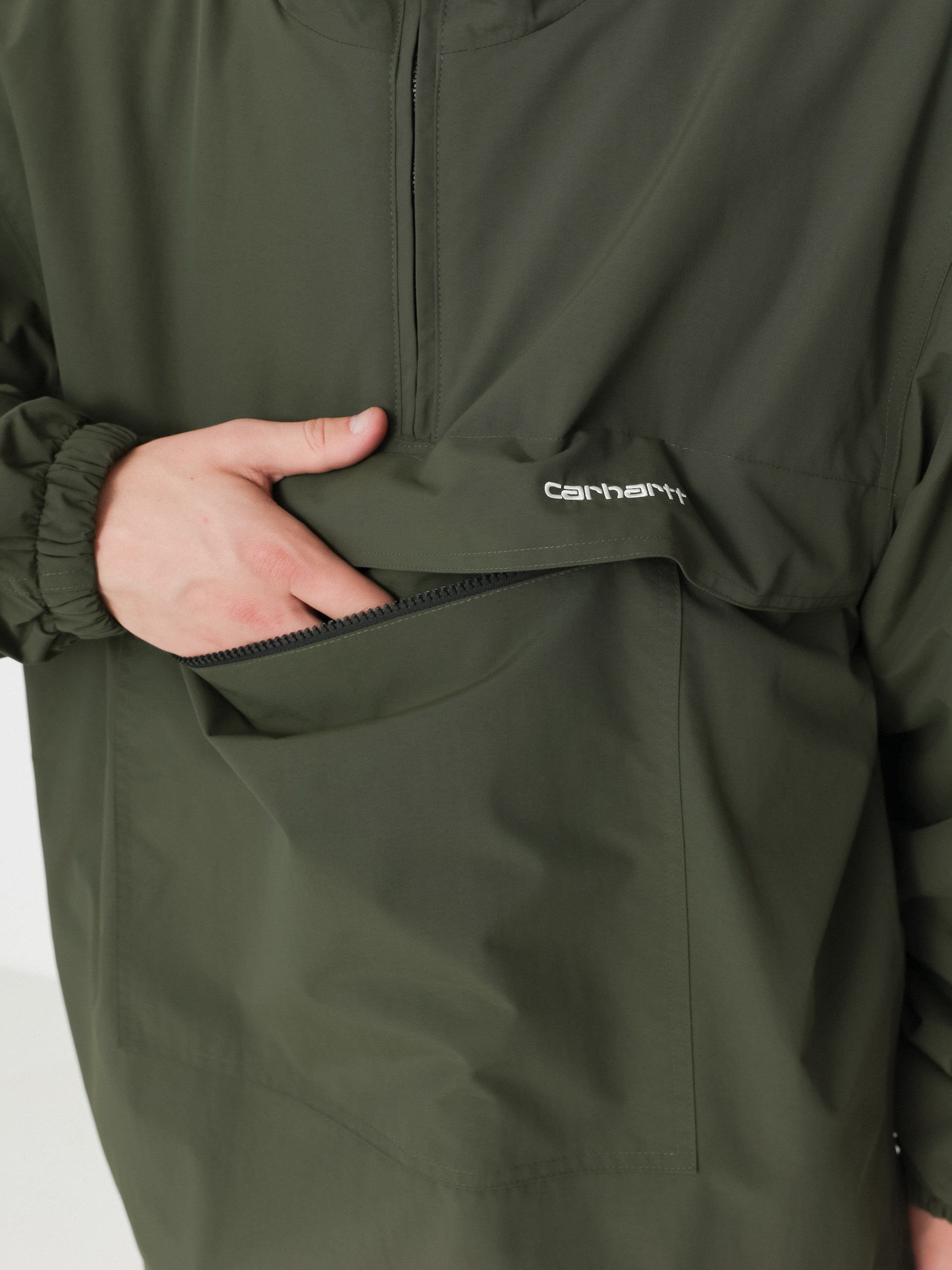 Geacă Carhartt WIP Windbreaker Pullover (office green/white)