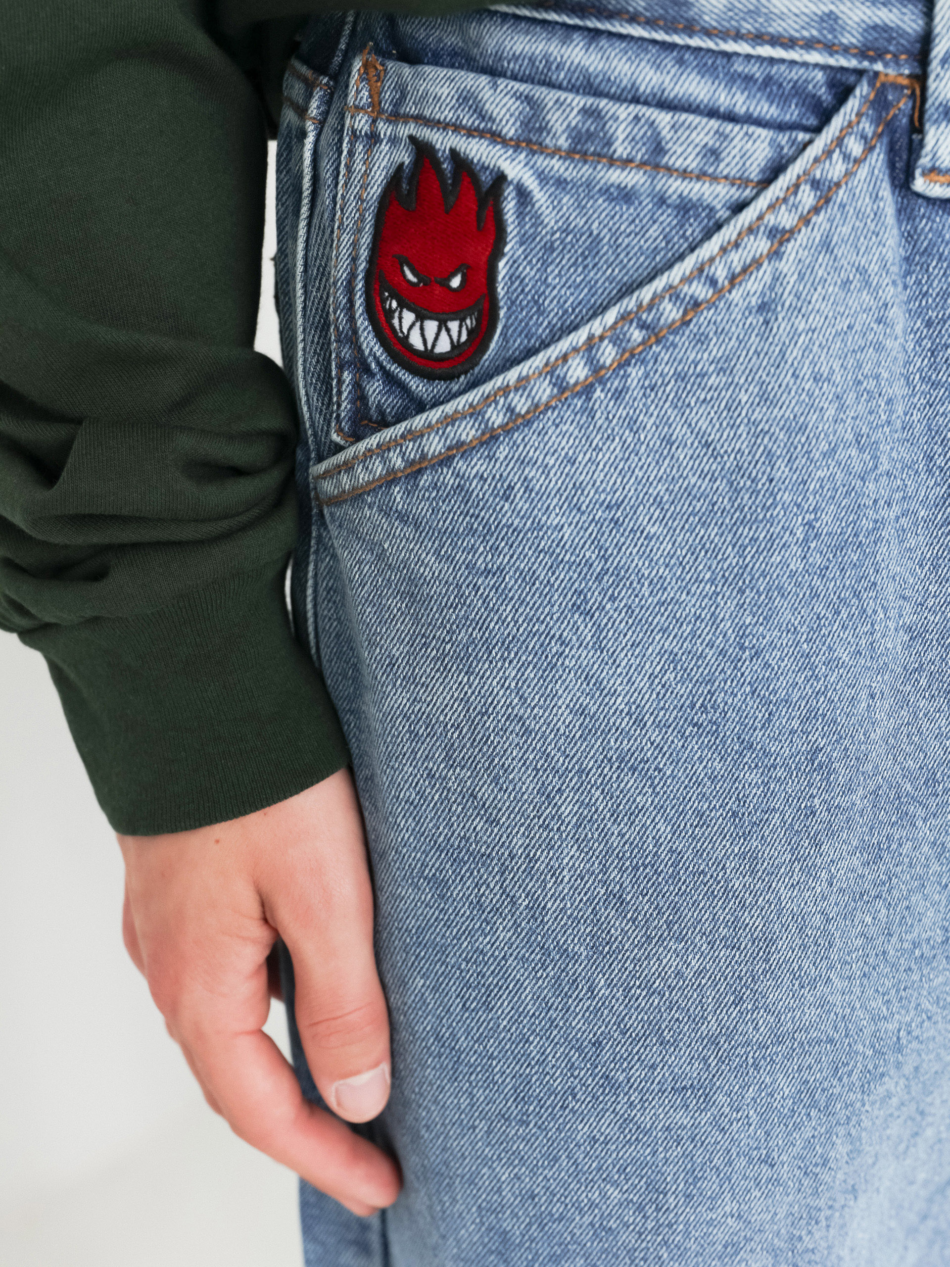 Pantaloni Spitfire Big Head Denim (medium stone wash)