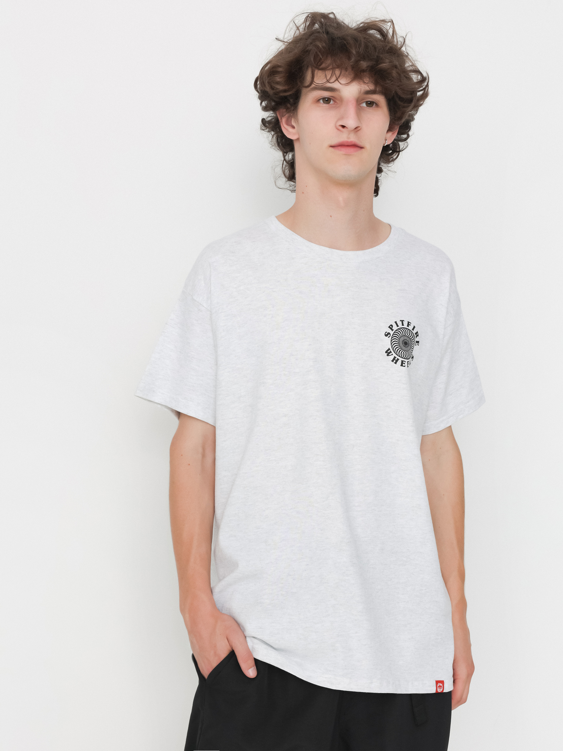 Tricou Spitfire Og Classic Fill (ash heather/black/red)