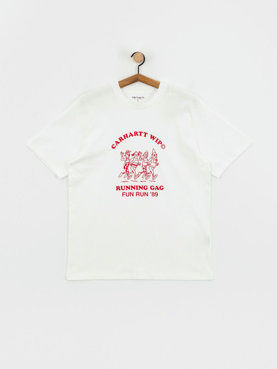 Tricou Carhartt WIP Fun Run (white/red)