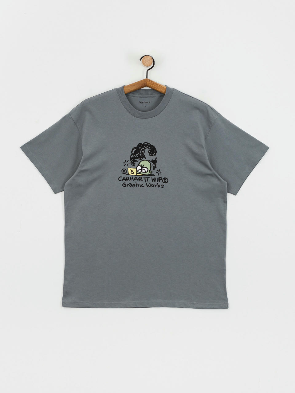 Tricou Carhartt WIP Graphic Works (dove grey)