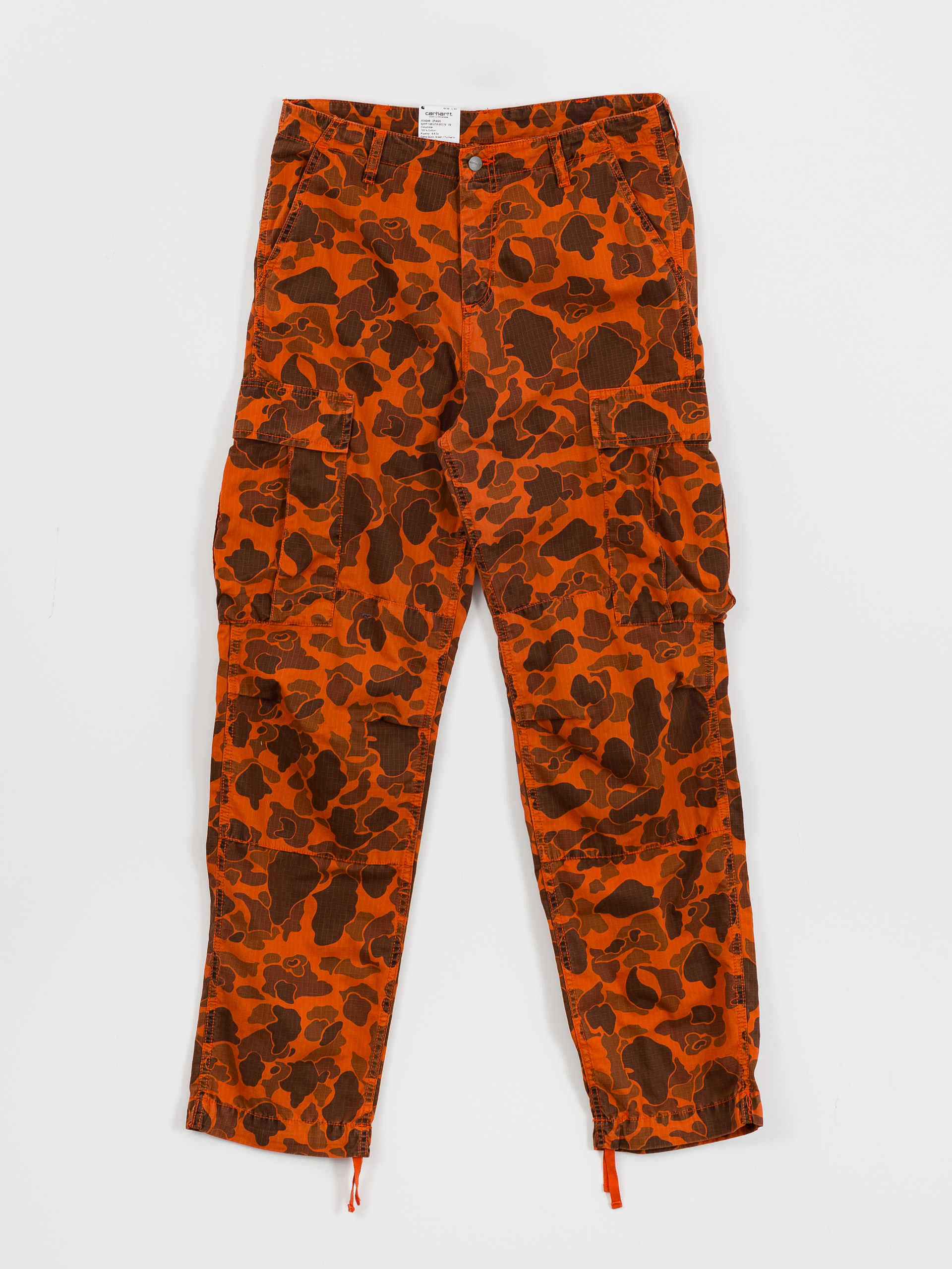 Pantaloni Carhartt WIP Duck Cargo (camo duck/green/turmeric)