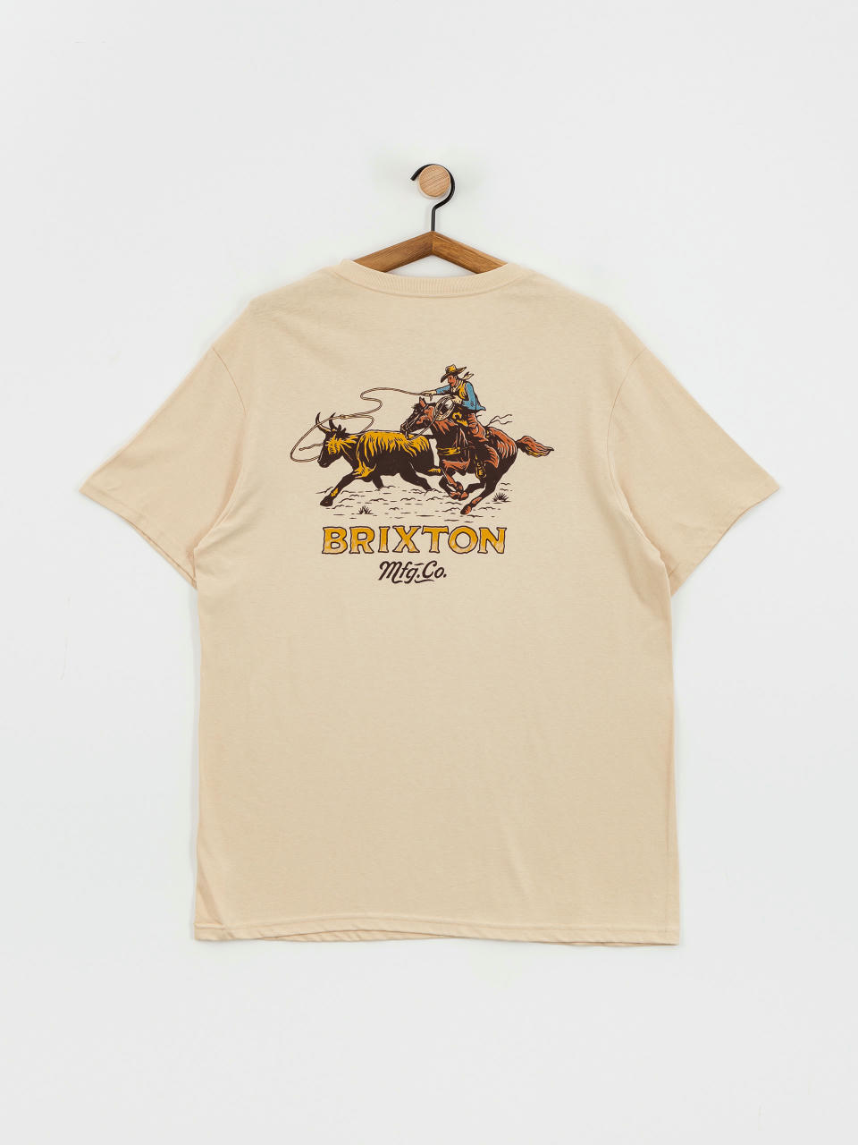 Tricou Brixton Wrangling Stt (cream)