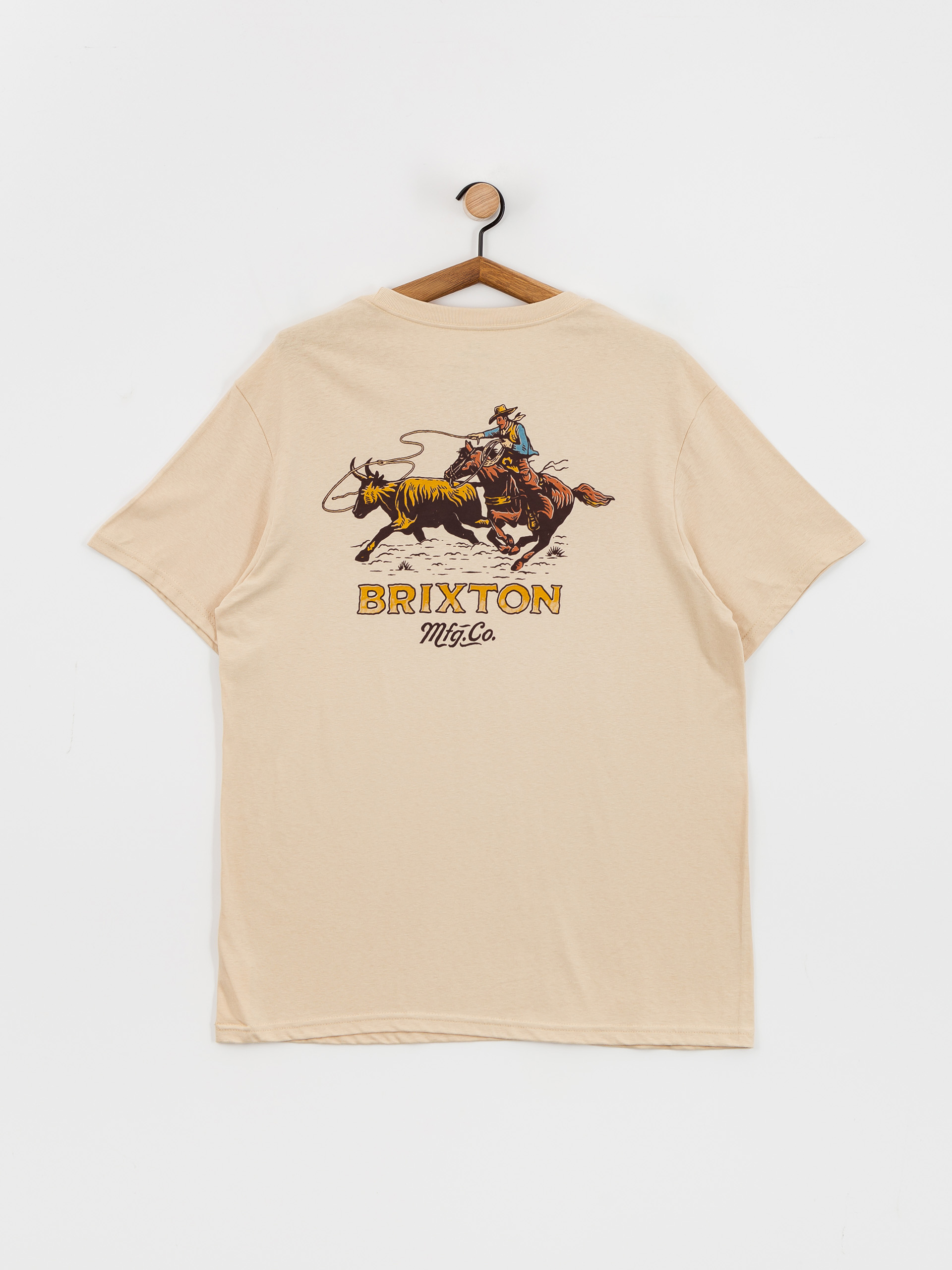 Tricou Brixton Wrangling Stt (cream)