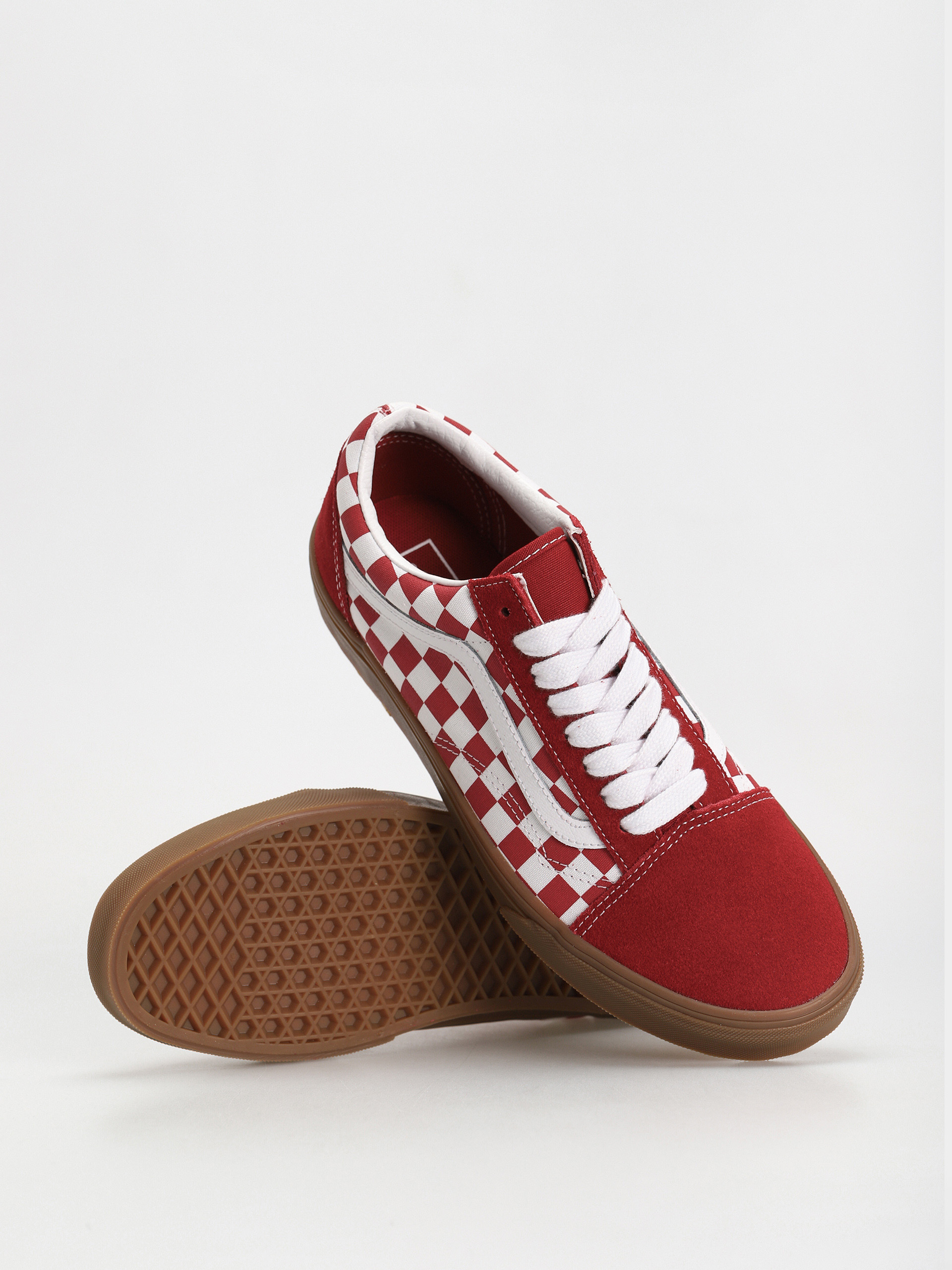 Pantofi Vans Old Skool (fat lace checker red)