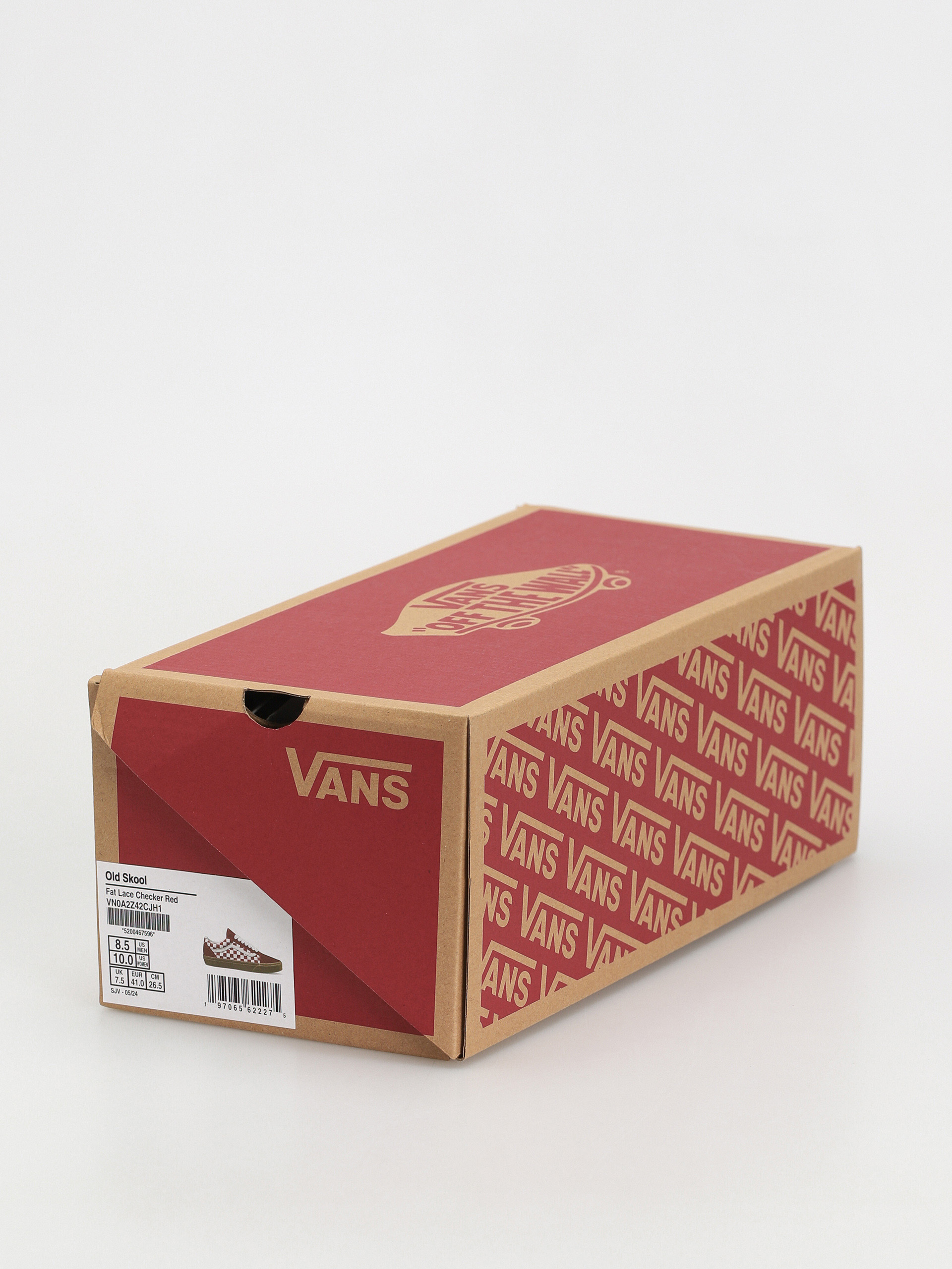 Pantofi Vans Old Skool (fat lace checker red)