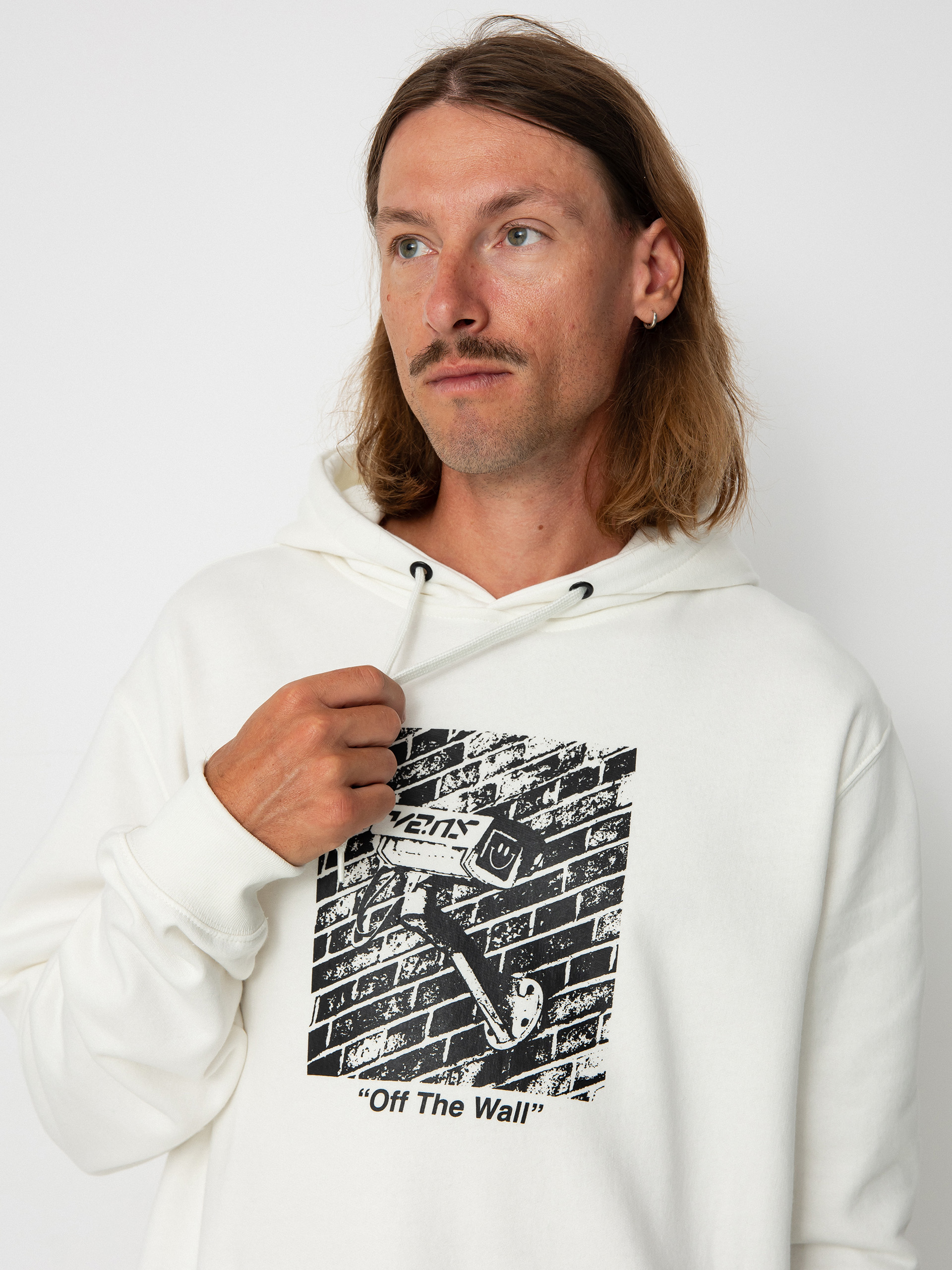 Hanorac cu glugă Vans Surveillance HD (marshmallow)