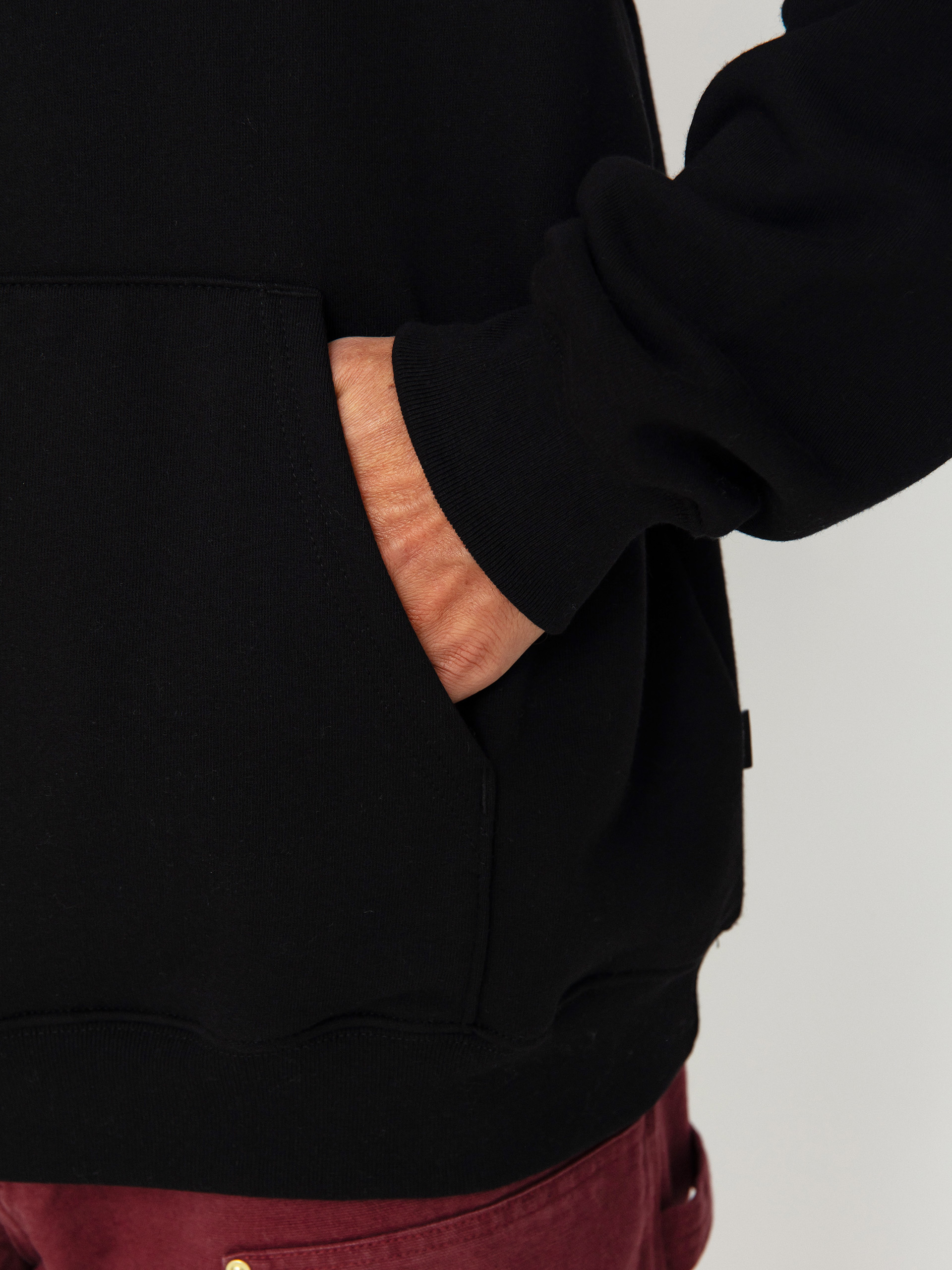 Hanorac cu glugă Vans OG Open Mouth Loose HD (black)