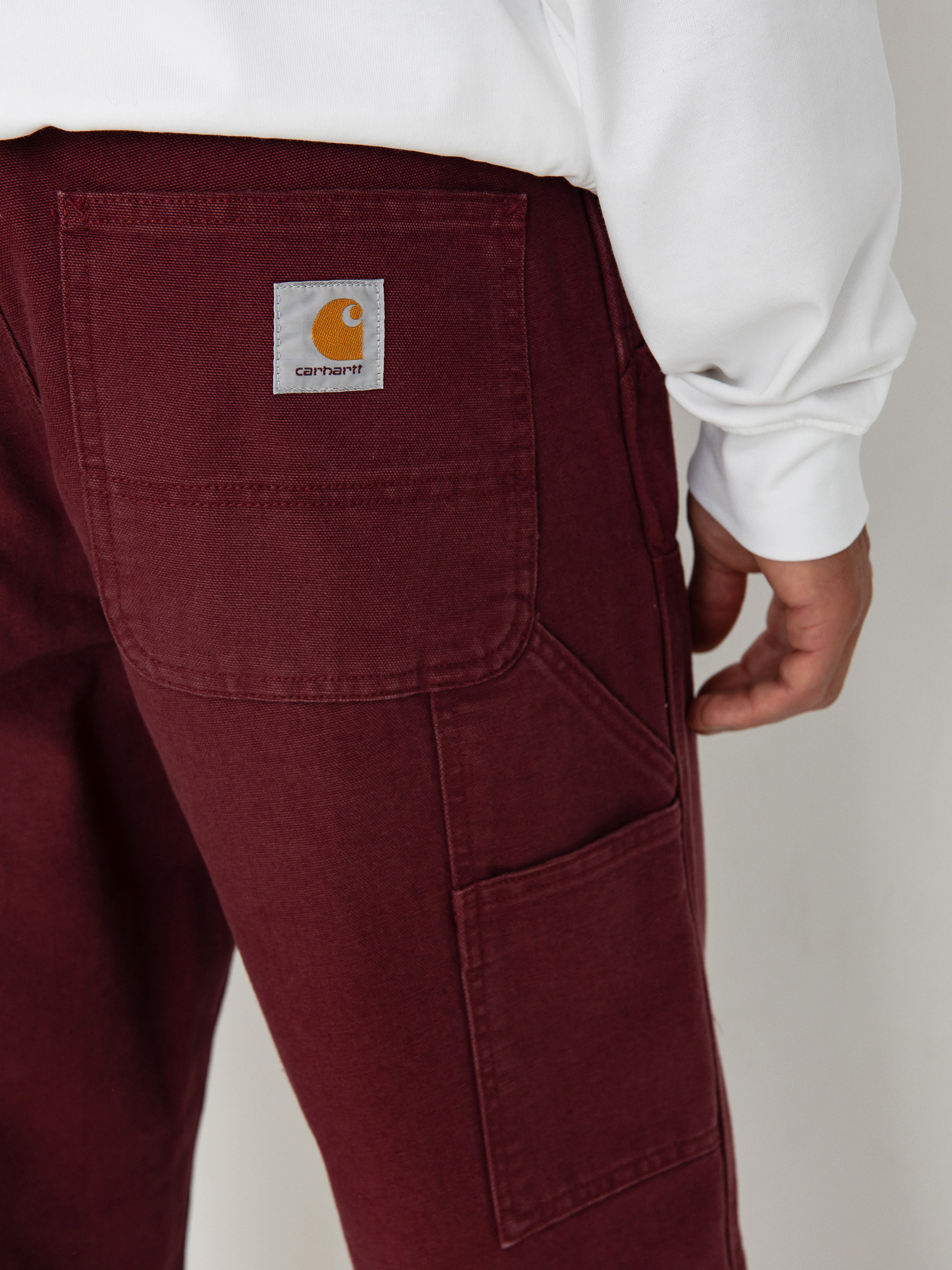 Pantaloni Carhartt WIP Double Knee (malbec)