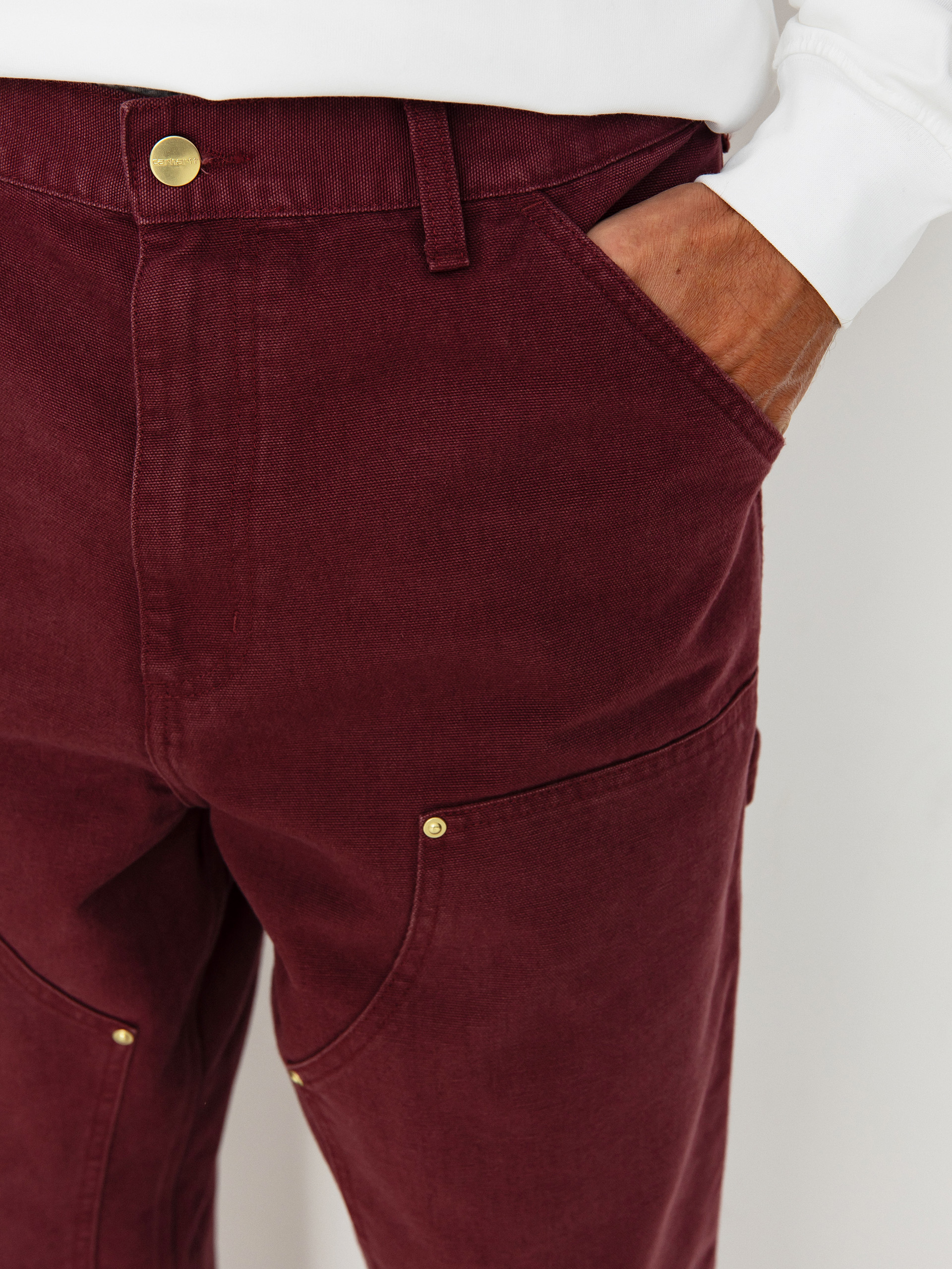 Pantaloni Carhartt WIP Double Knee (malbec)