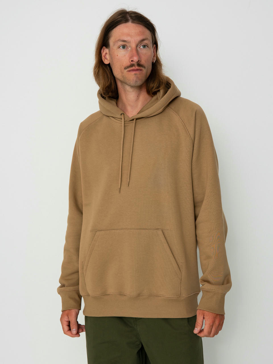 Hanorac cu glugă Carhartt WIP Chase HD (peanut/gold)