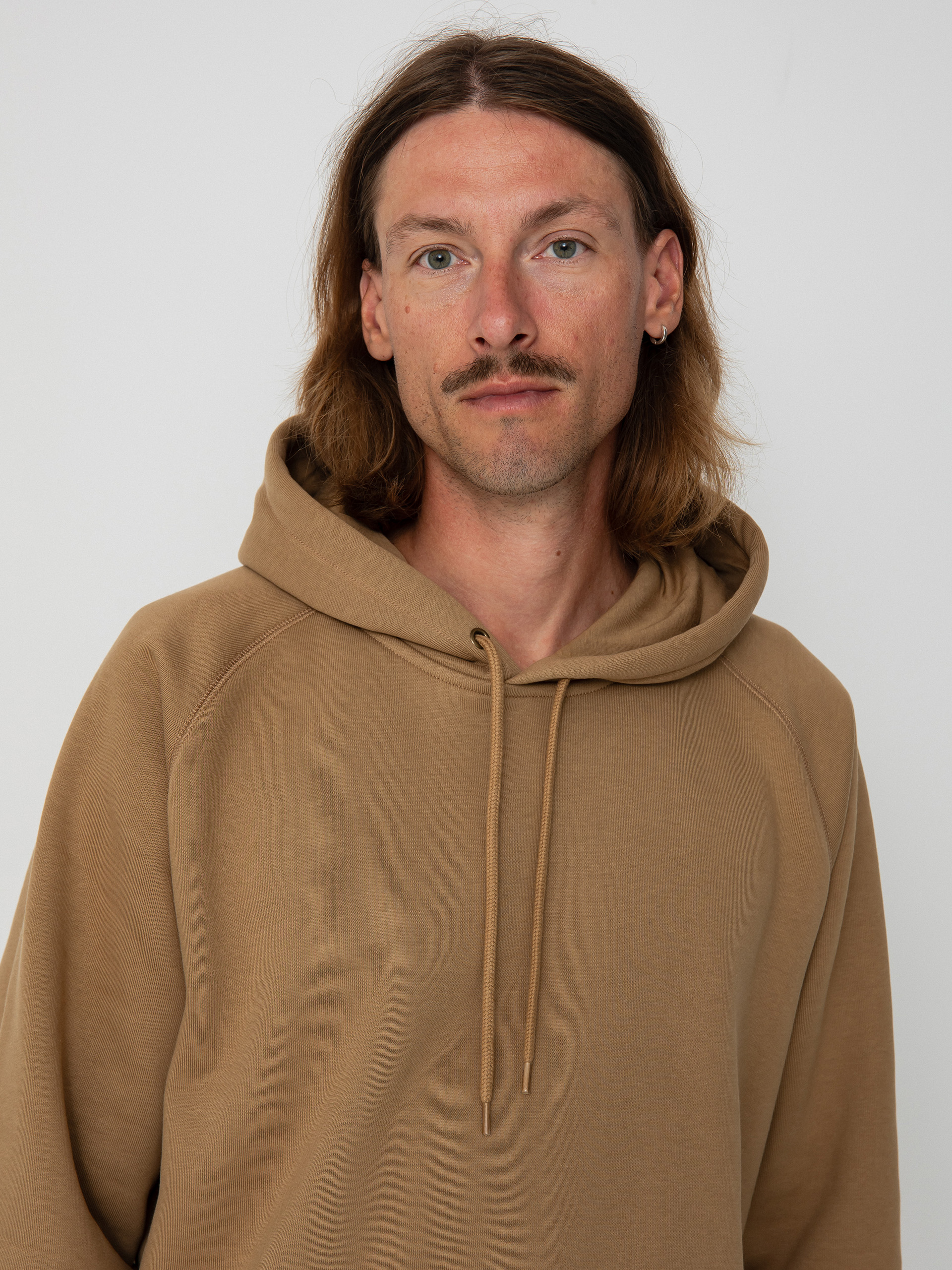 Hanorac cu glugă Carhartt WIP Chase HD (peanut/gold)