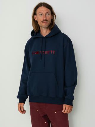 Hanorac cu glugă Carhartt WIP Carhartt HD (air force blue/malbec)