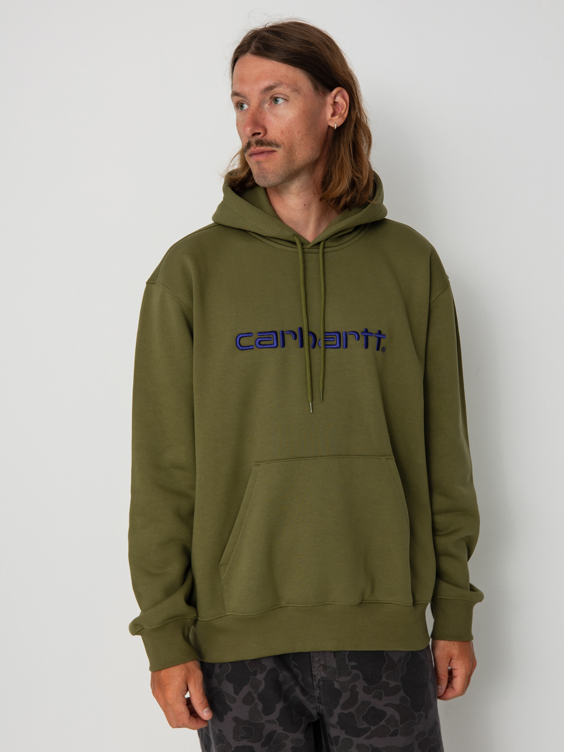 Hanorac cu glugu0103 Carhartt WIP Carhartt HD (capulet/aura)