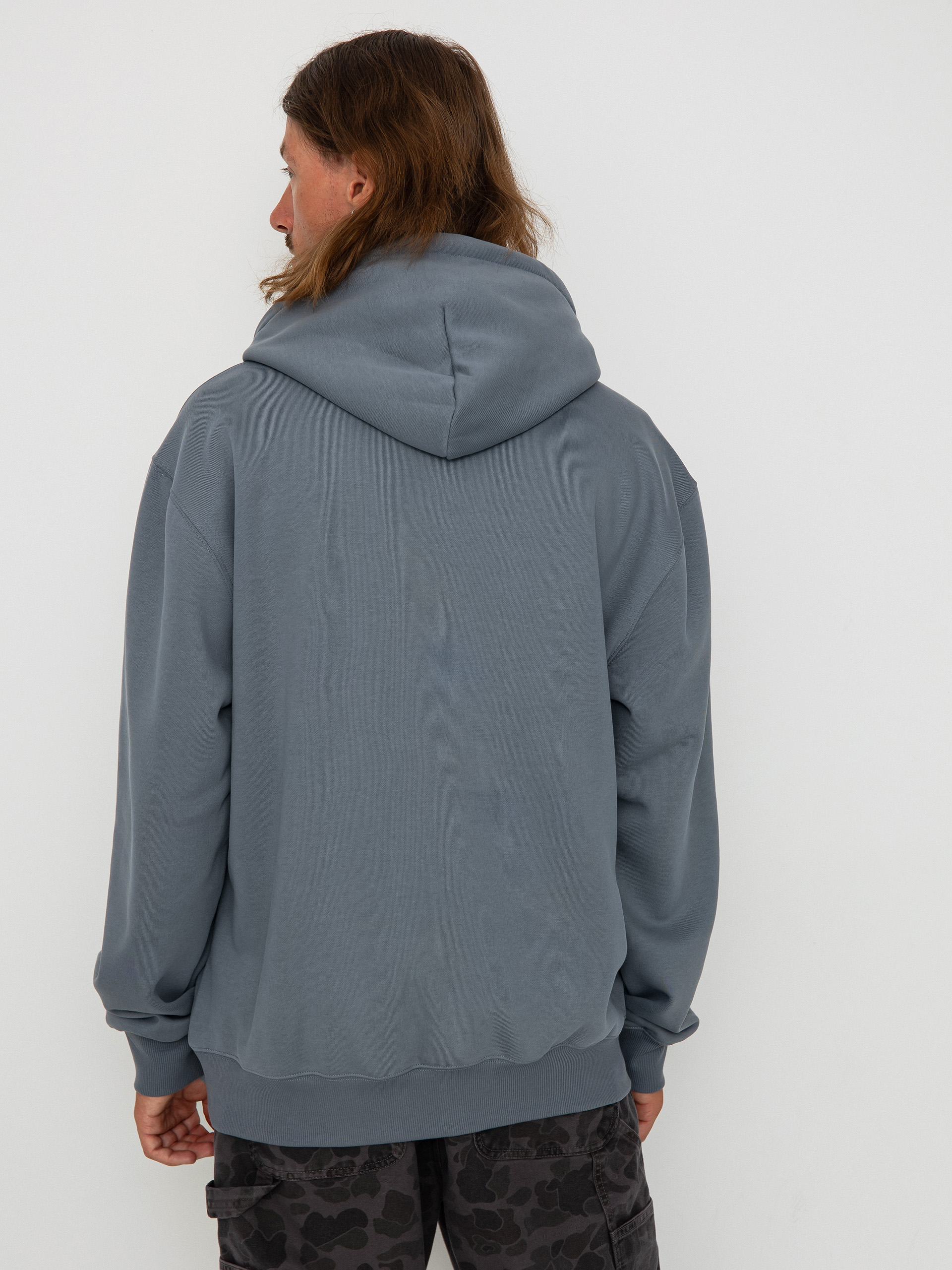 Hanorac cu glugă Carhartt WIP Carhartt HD (dove grey/wax)