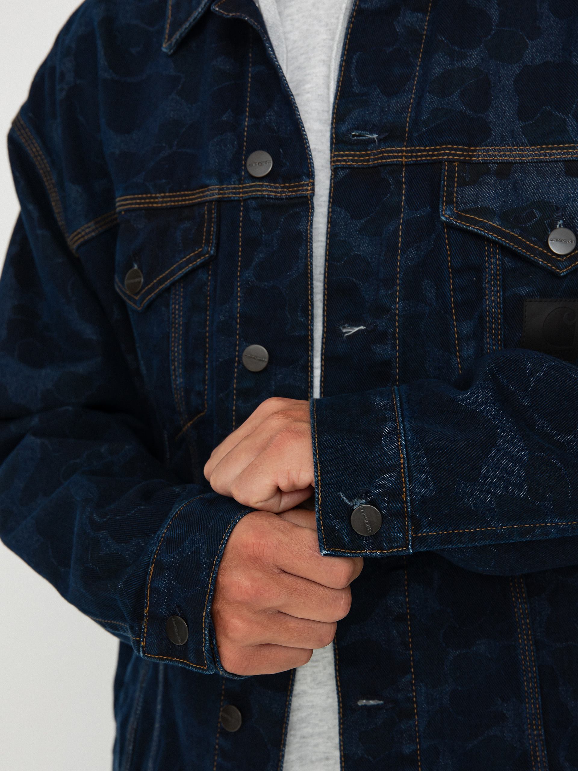 Geacă Carhartt WIP Duck Helston (camo duck/blue)