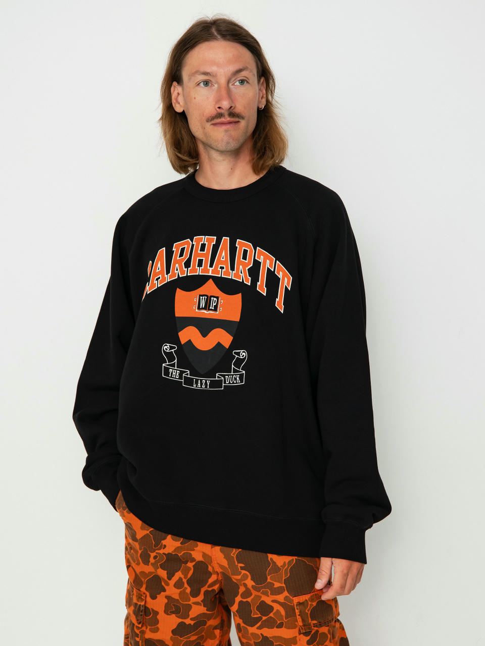 Hanorac Carhartt WIP Lazy Duck Academy (black)