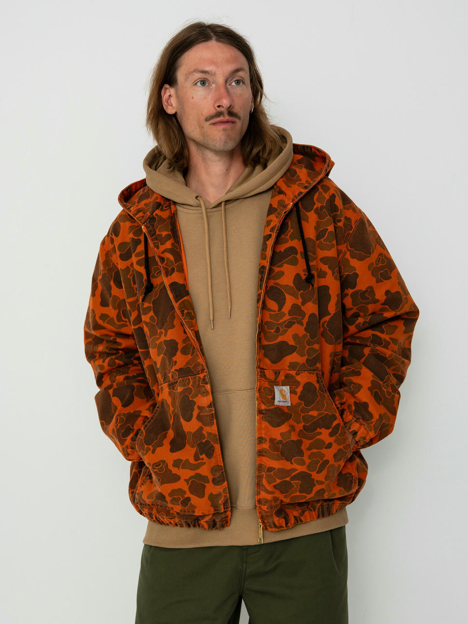 Geacă Carhartt WIP Duck Active (camo duck/green/turmeric)