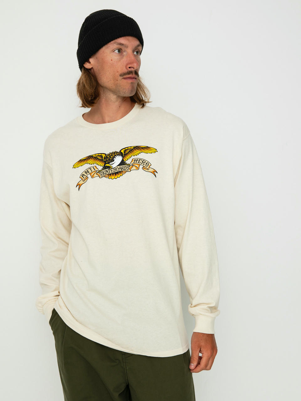 Longsleeve Antihero Eagle (natural)