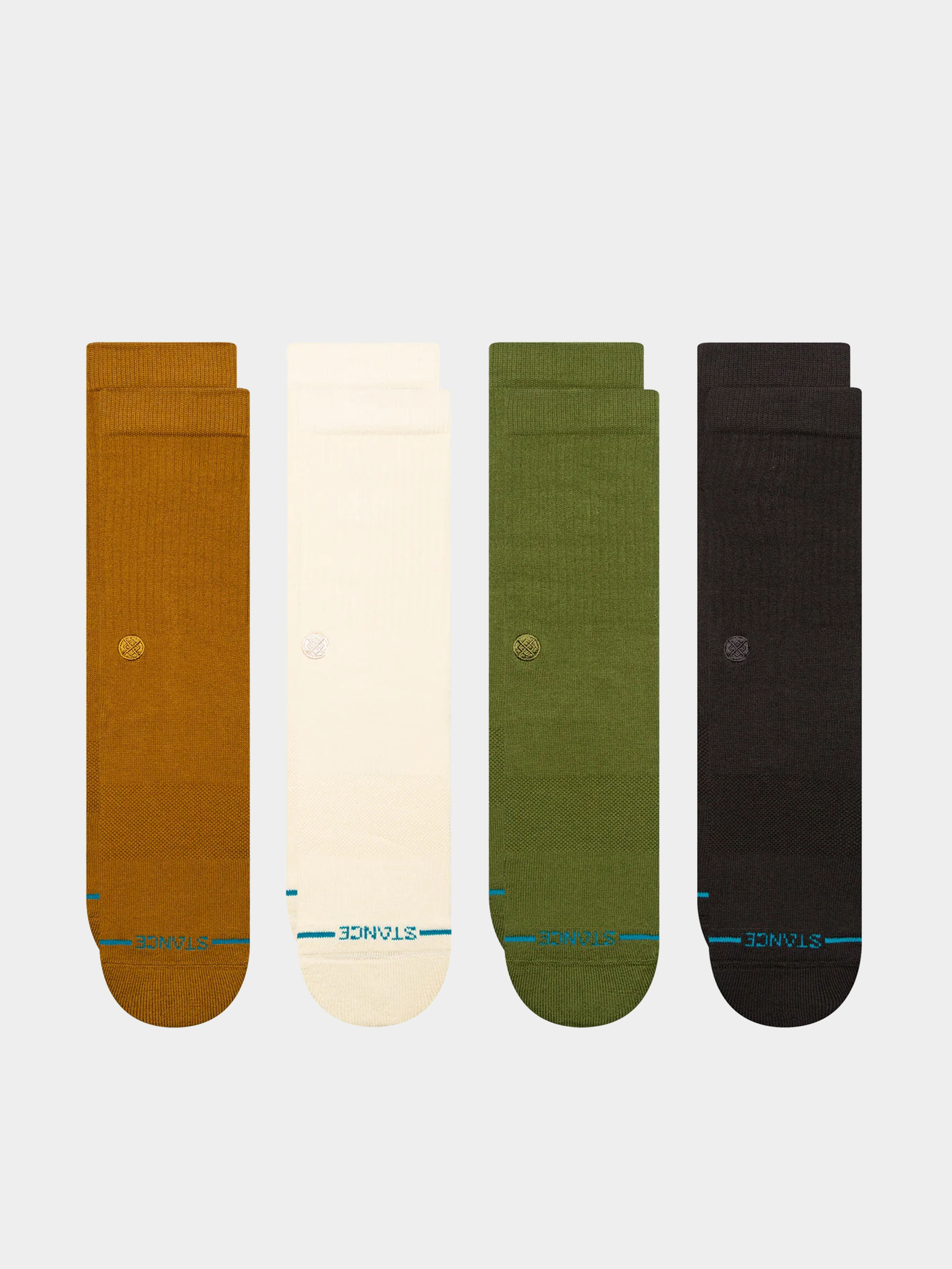 Șosete Stance Icon Crew 4 Pack (gold)