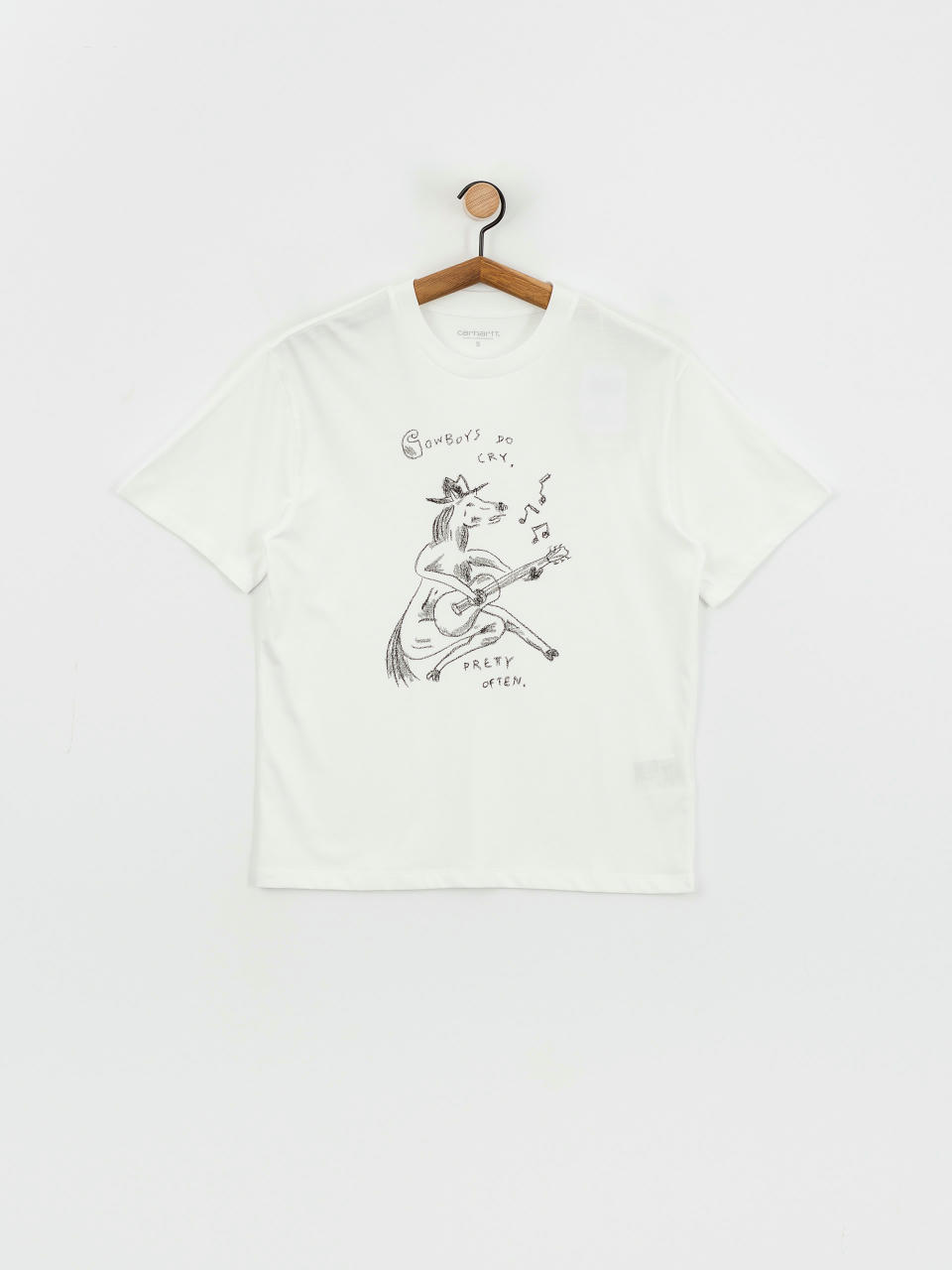 Tricou Carhartt WIP Pepe Sad Cowboy Wmn (white/black)