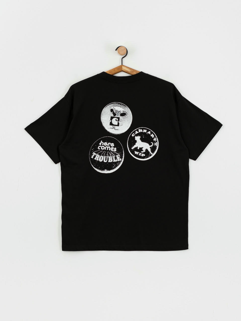 Tricou Carhartt WIP Pins (black/white)