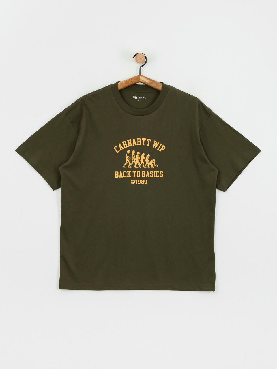 Tricou Carhartt WIP Basics (office green/winter spice)