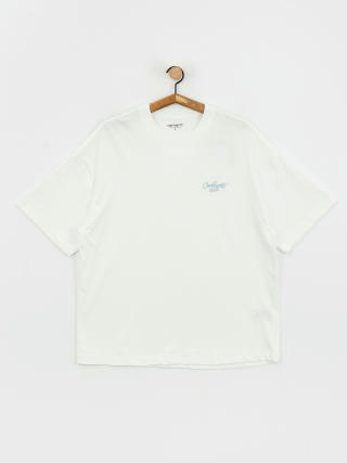 Tricou Carhartt WIP Signature Script (white/dusty ice)