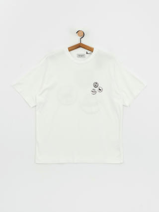 Tricou Carhartt WIP Pins (white/black)