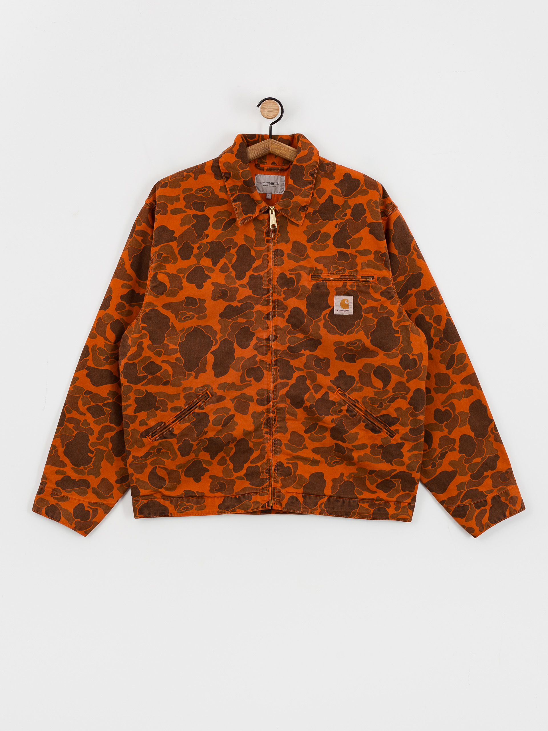 Geacă Carhartt WIP Duck Detroit (camo duck/green/turmeric)