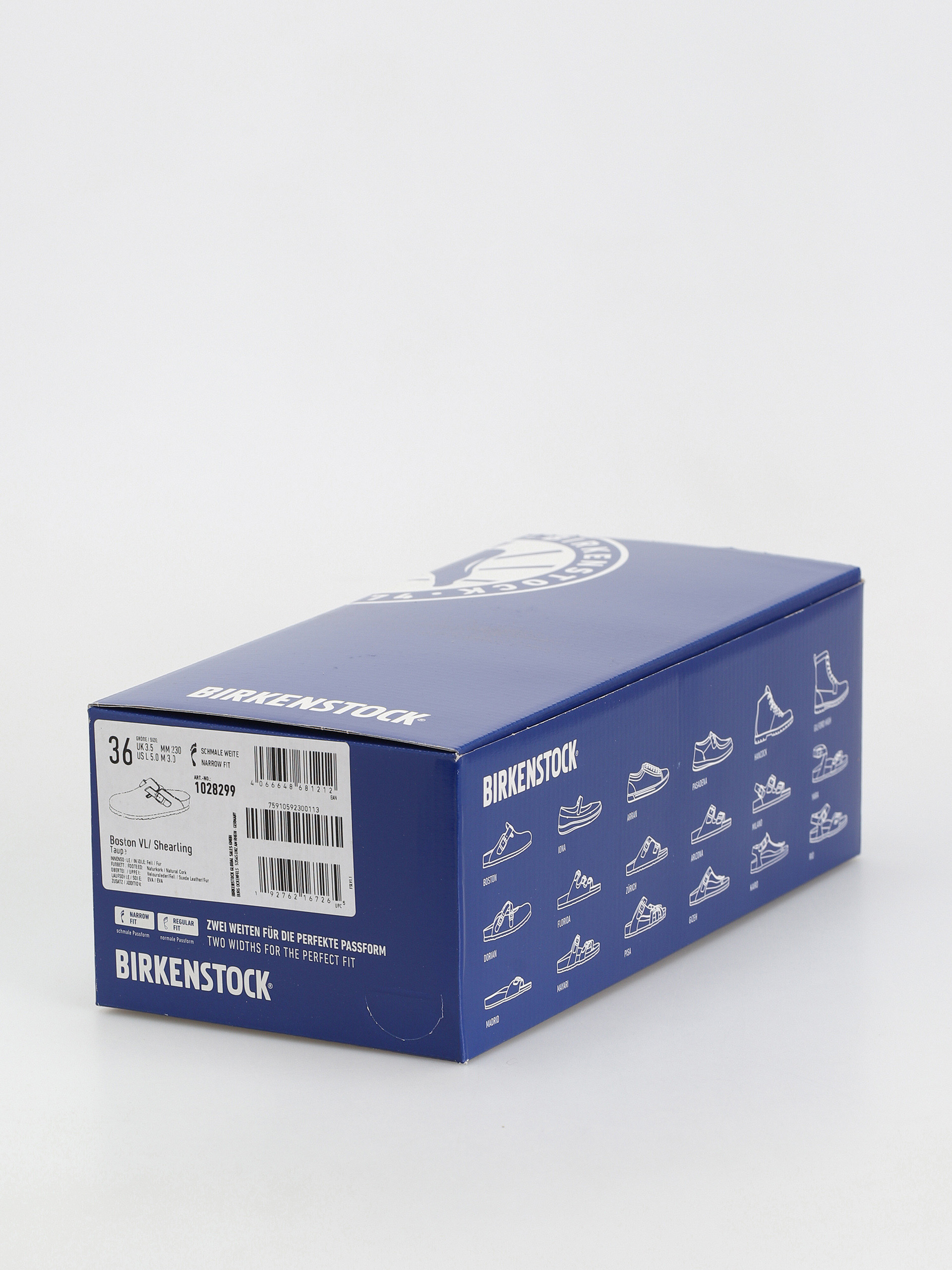 Șlapi Birkenstock Boston Shearling Suede Leather Fur Narrow Wmn (taupe)