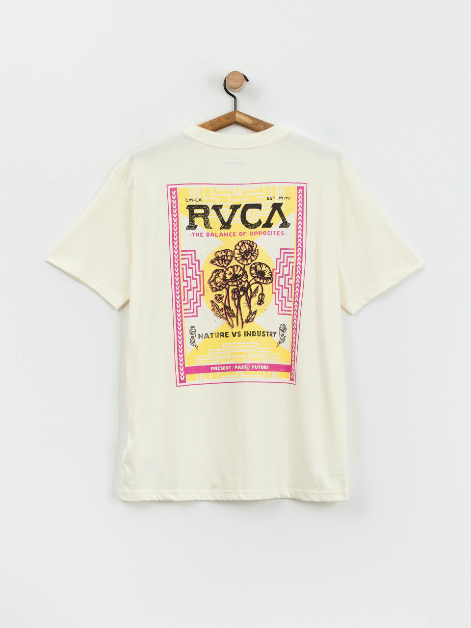 Tricou RVCA Poppies (antique white)