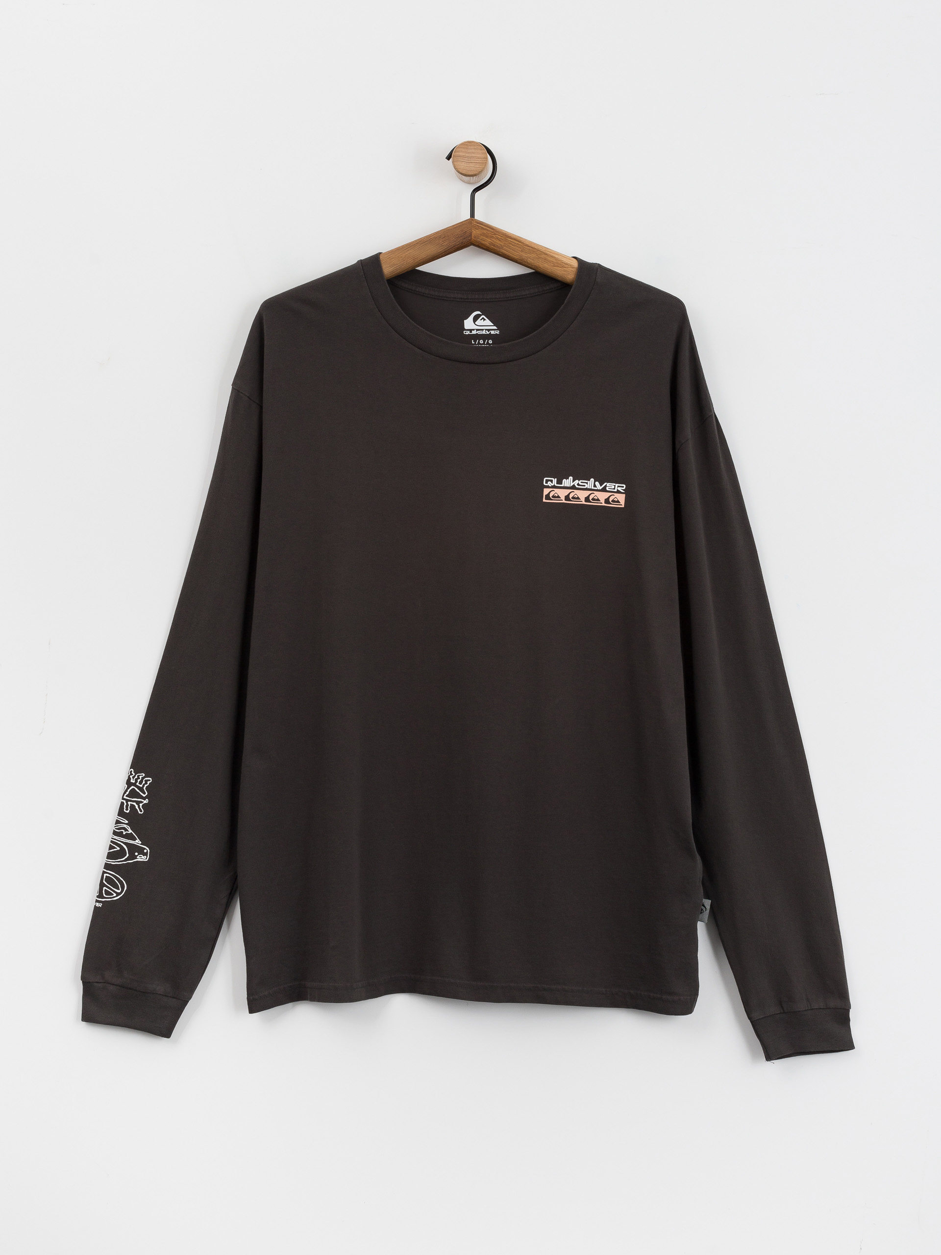 Tricou Quiksilver Take Us Back Ls Screen (tarmac)