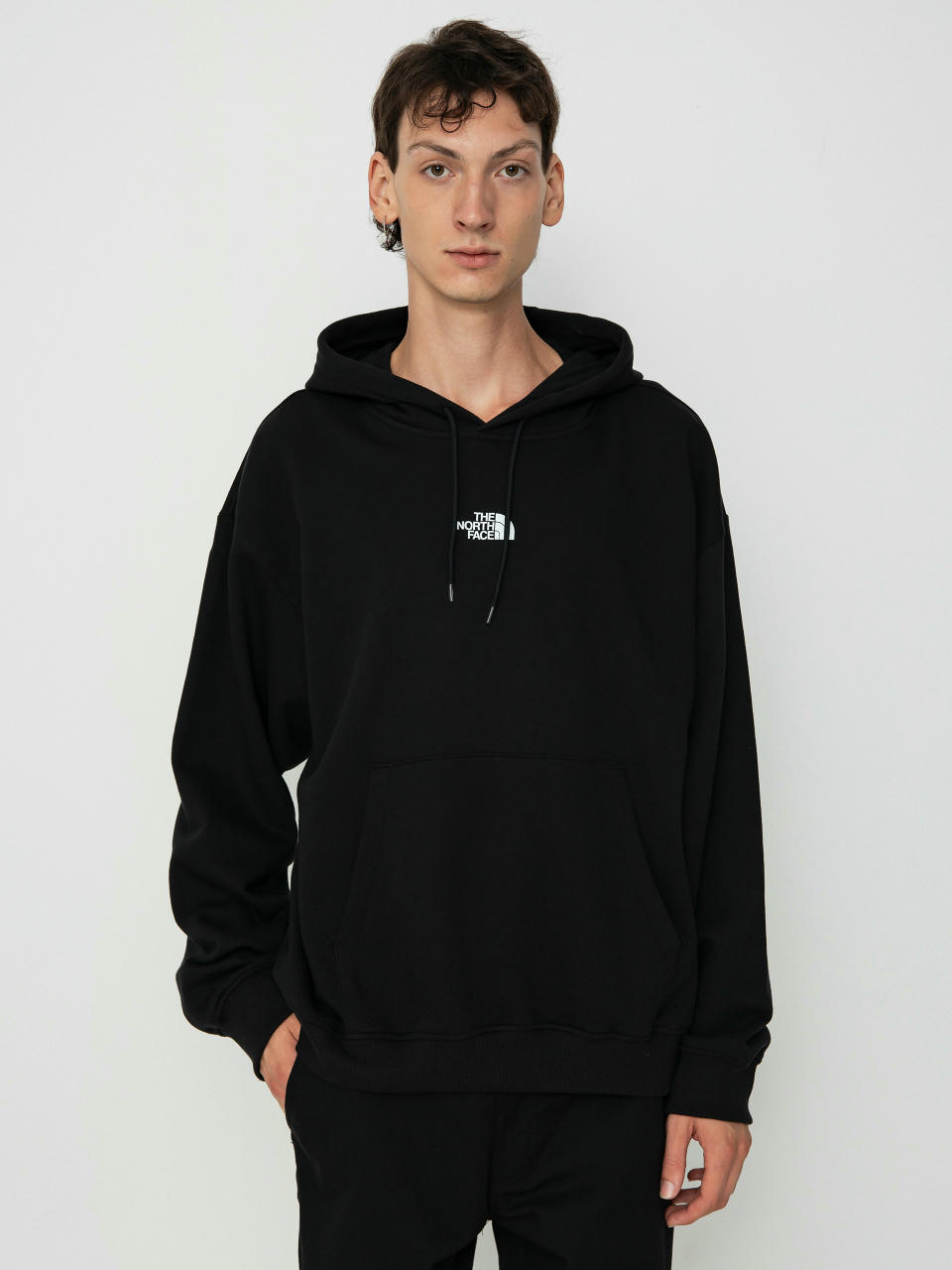 Hanorac cu glugă The North Face Zumu Oversize HD (tnf black)