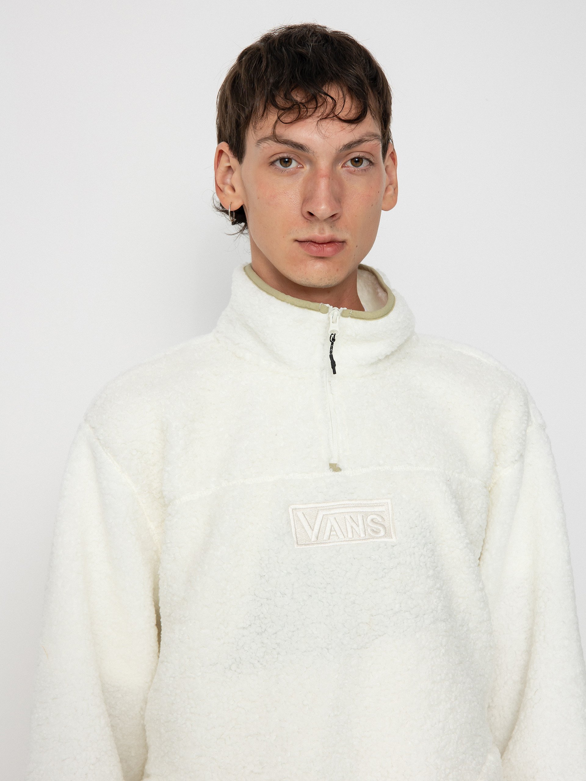 Pentru bărbați Hanorac din fleece Vans Vans Boxed Sherpa Qzip (marshmallow)