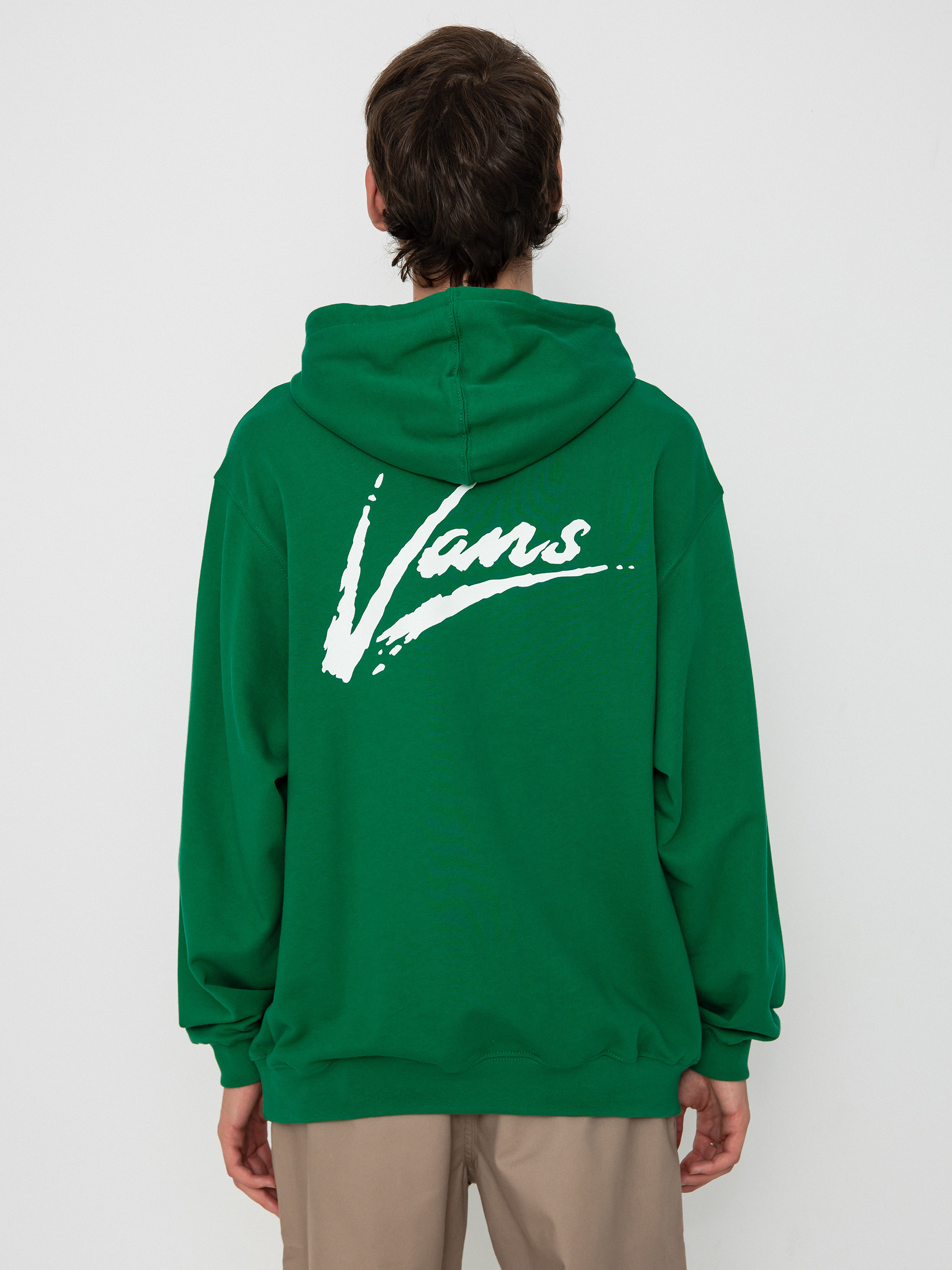 Hanorac cu glugă Vans Dettori Loose HD (verdant green)