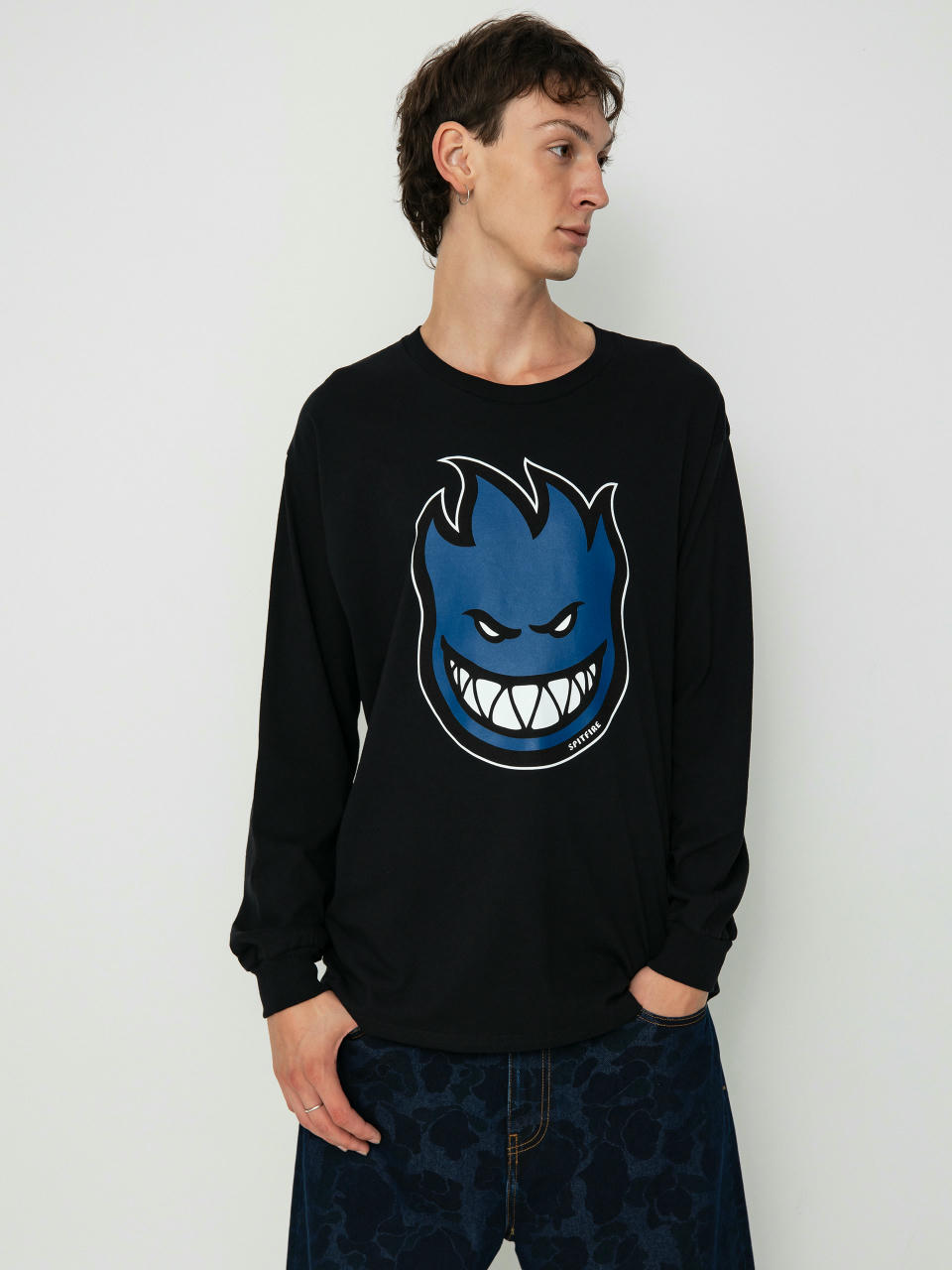 Longsleeve Spitfire Big Head Fill (black/navy/white)