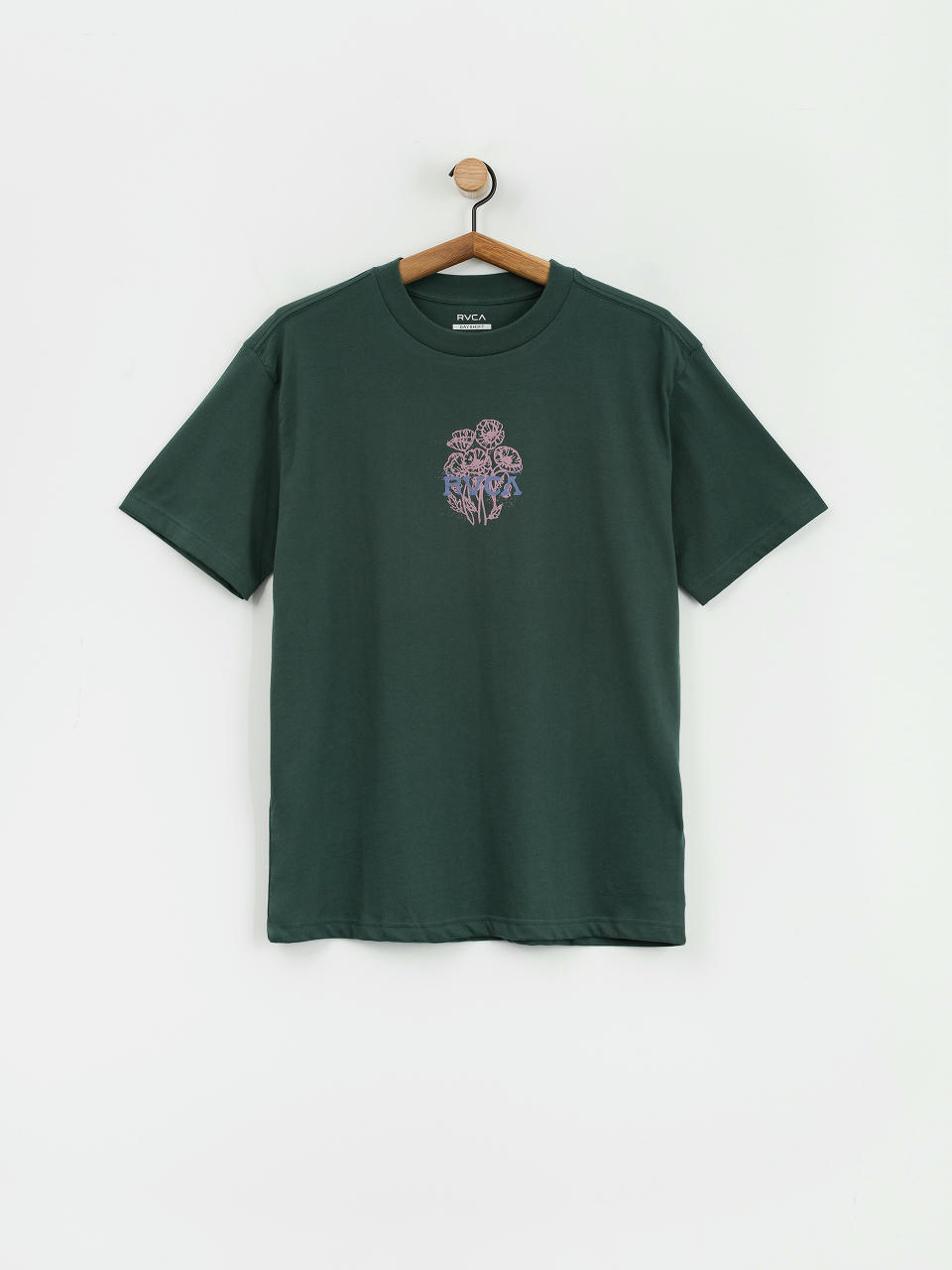 Tricou RVCA Poppies (hunter green)